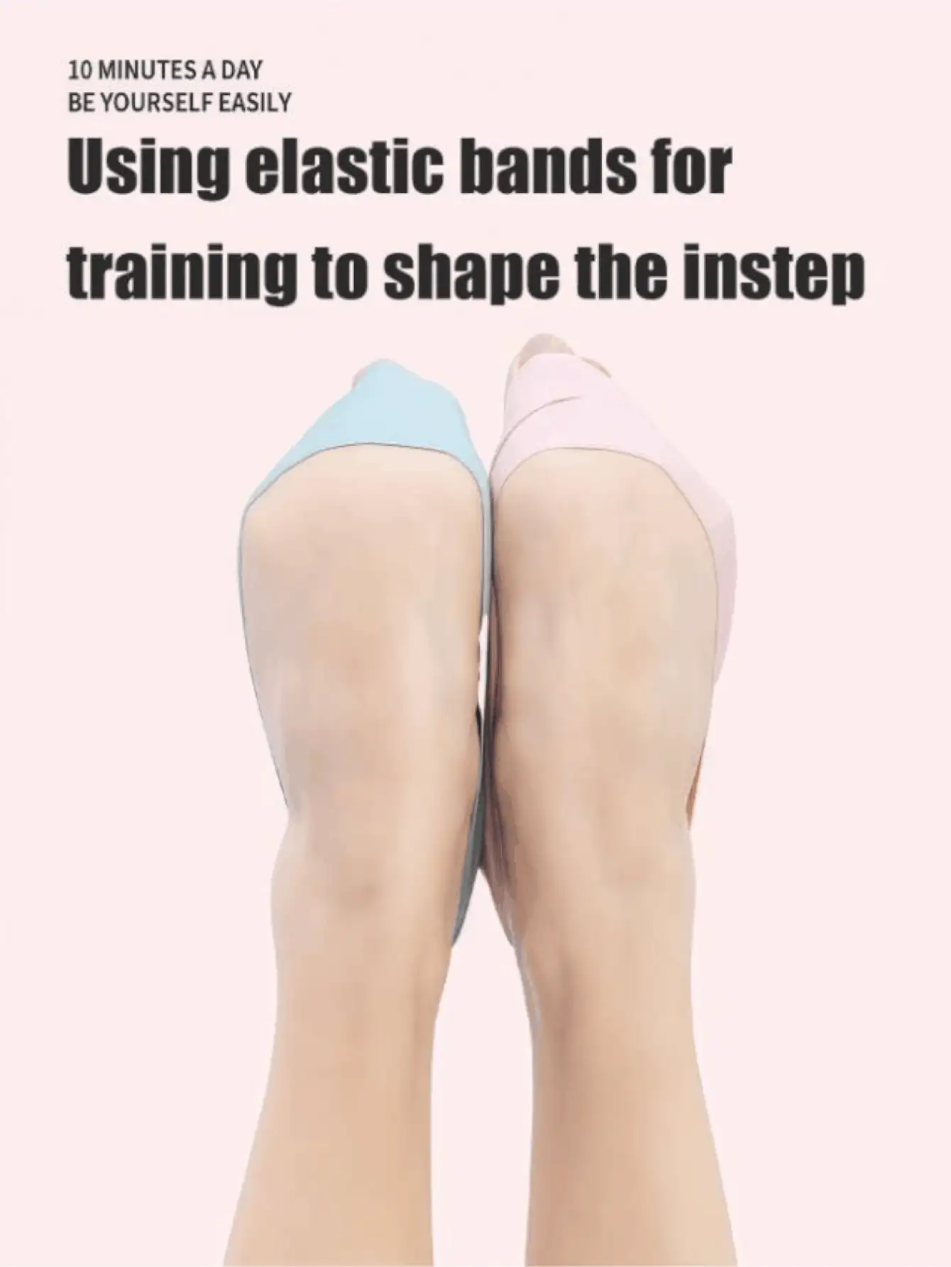Leichtes elastisches Ballett-Trainingsband, Ballett-Trainings-Druckband für den Fußrücken, elastisches Fußband, professionelles Trainings-Fußformungsband für Tänzer, Kampfsportler, Tanzwerkzeug, Fitness-Tanz-Essentials, Zubehör - Verschiedenfarbig - Übersicht 3