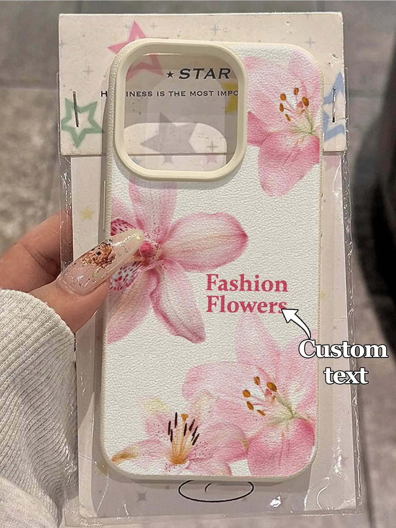 1个可定制百合花图案手机壳,粉白配色,兼容 15 Pro Max/16E/14 Plus/13/12/11,整体风格清新甜美,展现可爱浪漫的气息,适合爱花人士和追求个性化元素的人士。 - 白色 - 查看 2