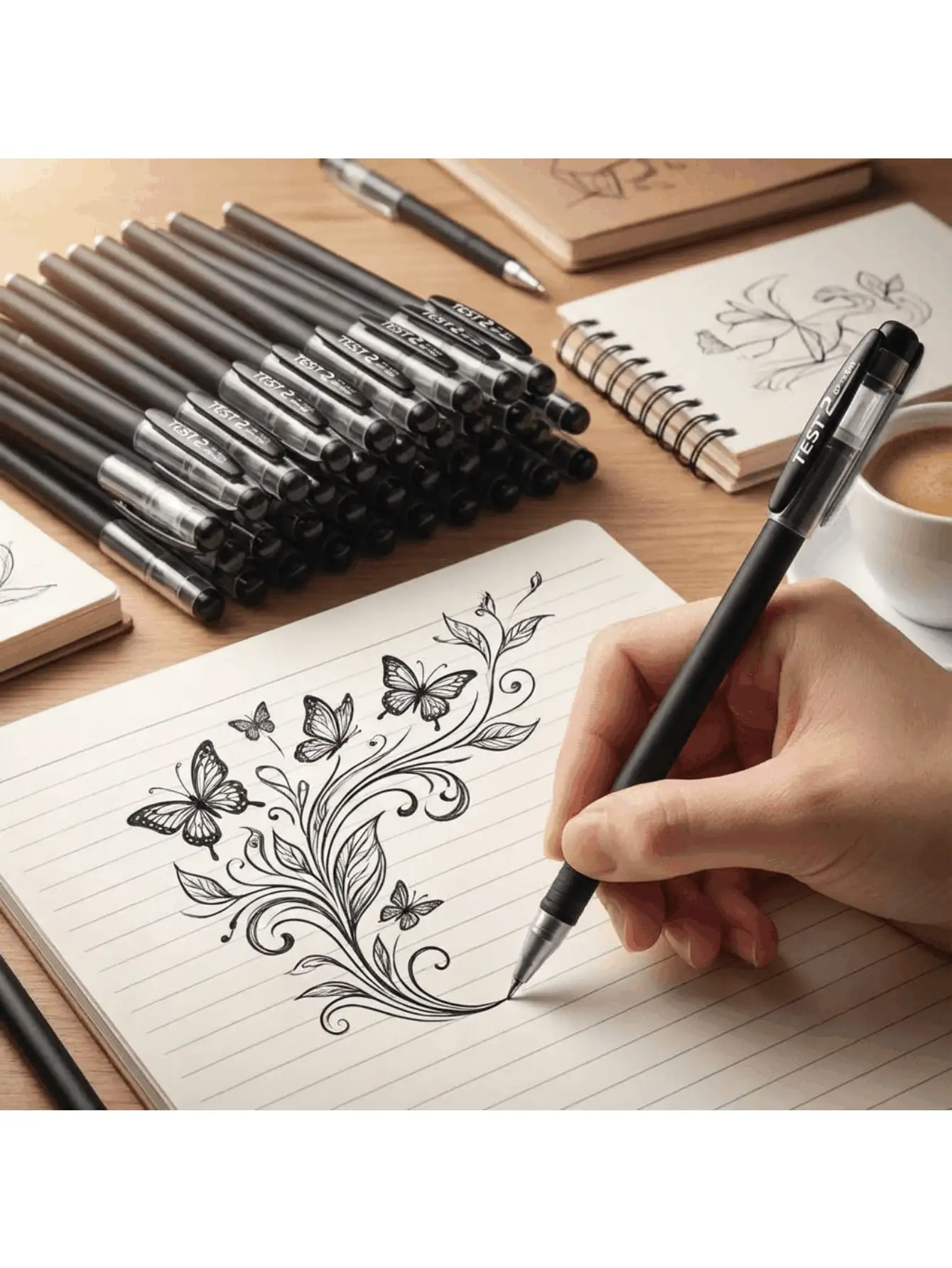 20/10/6/1支装专业书写工具：0.5毫米商务签名笔、实用圆珠笔、速干碳素笔。适用于办公室和校园评估。圣诞节、情人节、斋月、新年适用。