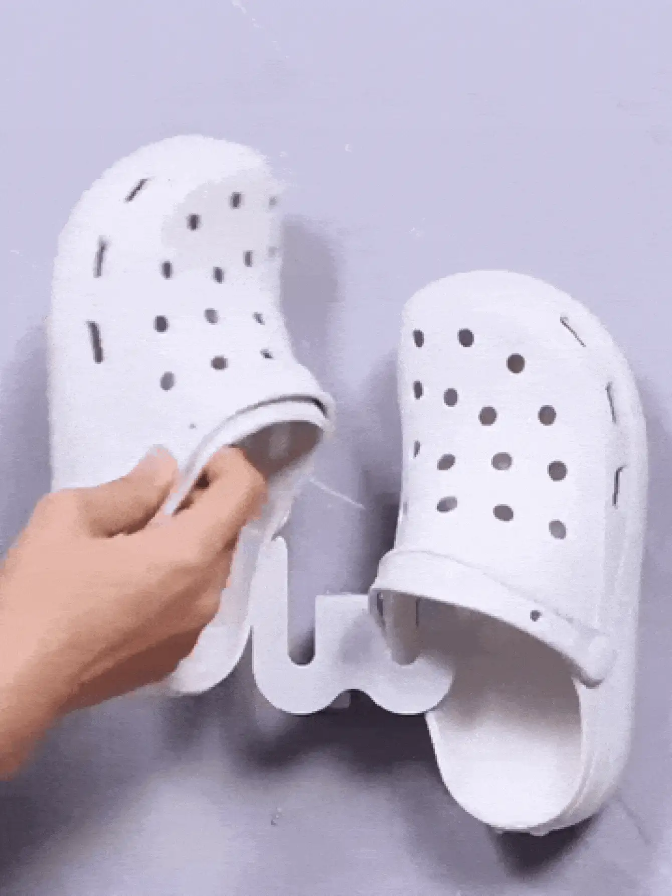 Sapateira, Sapateira para Mulheres e Homens, Organizador de Sapatos Adesivo Sem Furos Montado na Parede para Porta ou Parede, Armazenamento de Sapatos Economizador de Espaço para Entrada e Banheiro, Suporte Sem Furos para Pendurar, Deixando Seu Quarto Arrumado. - Multicolorido - Visão 3