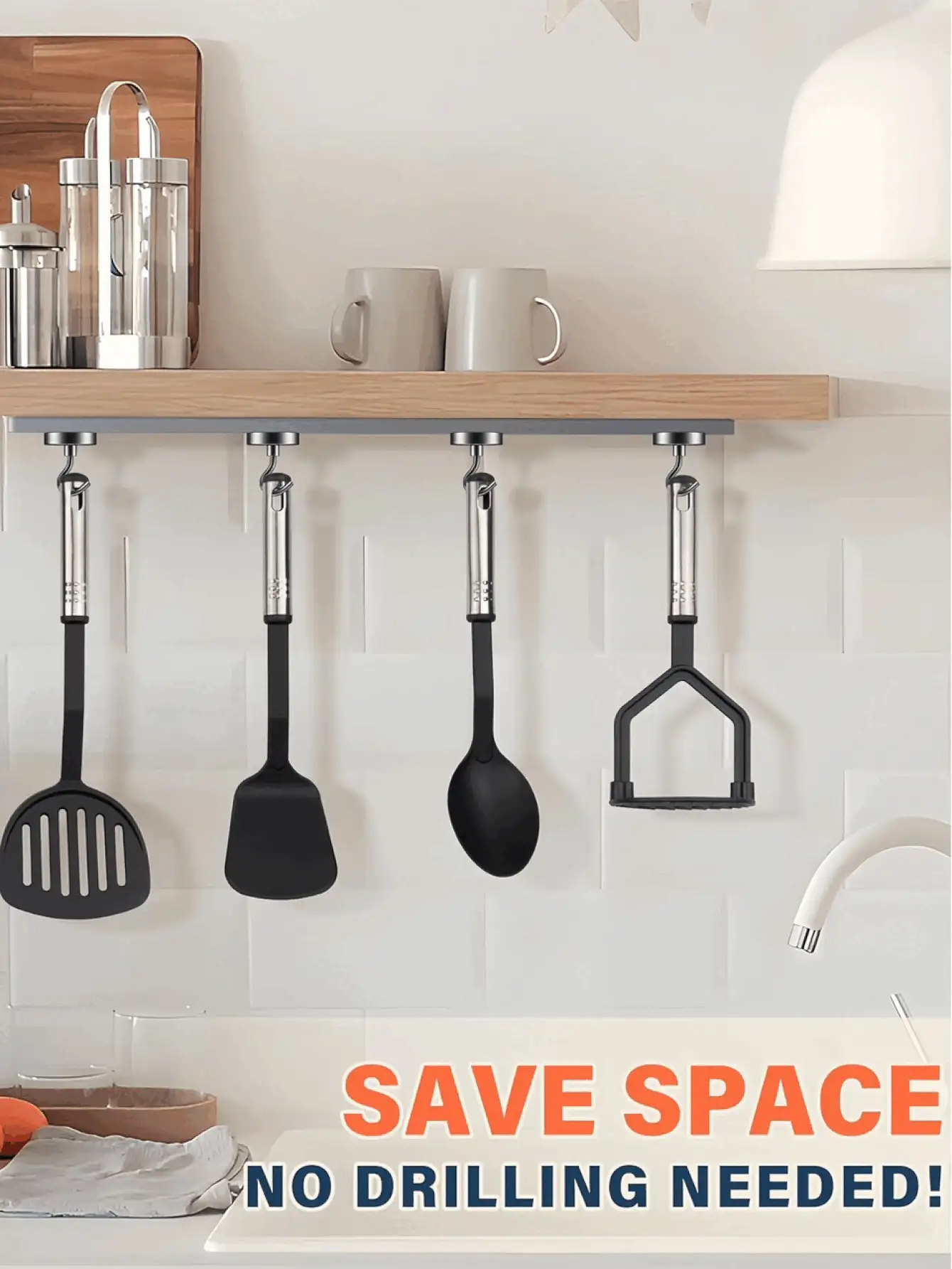 Móc từ tính chịu lực cao 50lbs, nam châm neodymium đen mạnh mẽ, kèm móc treo đồ nặng, dễ lắp đặt, không cần khoan. Móc từ tính siêu mạnh, lực hút cực mạnh, thích hợp cho tủ lạnh, nhà bếp, tủ đựng đồ, văn phòng, trường học. Phụ kiện thiết yếu để sắp xếp nhà cửa. - màu đen - Xem 3