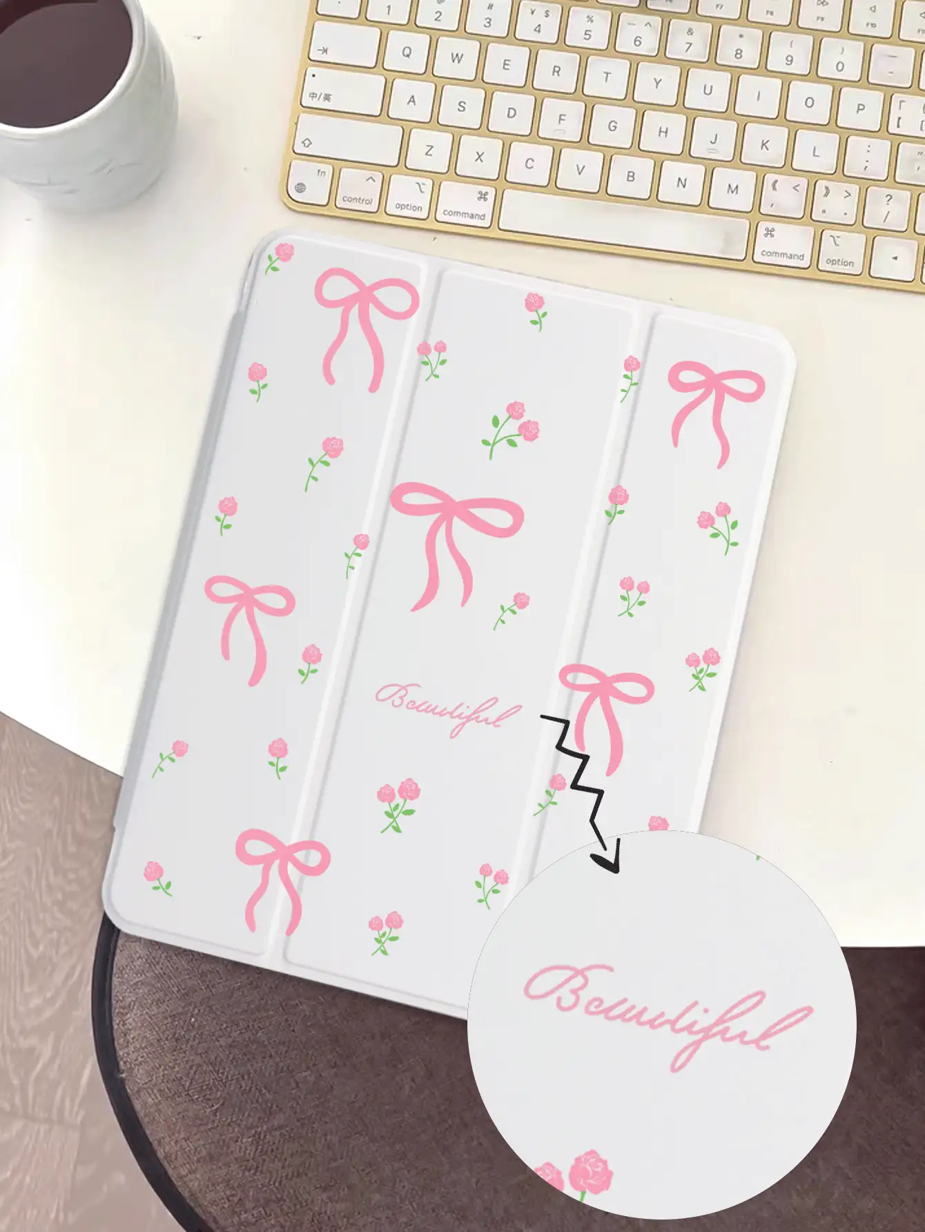 1pc Customized Butterfly Flower Text Tablet Case, Compatible With Ipad 10th/11th/10.2/10.5/Air4/Air5/10.9/Pro11/Air 11-In.(M2)-2024/Pro 11-In.(M4)-2024/ Air 11-Inch (M3) 2025/ (A16) 11 Inch 11th Generation 2025 Mini6/Mini7/Air1/Air2/9.7/Tab A8 10.5 Inch 2022, Minimalist/Elegant/Creative/Personalized Design, Slight Color Difference, Pen Slot Cannot Charge Directly - Multicolor - View 2