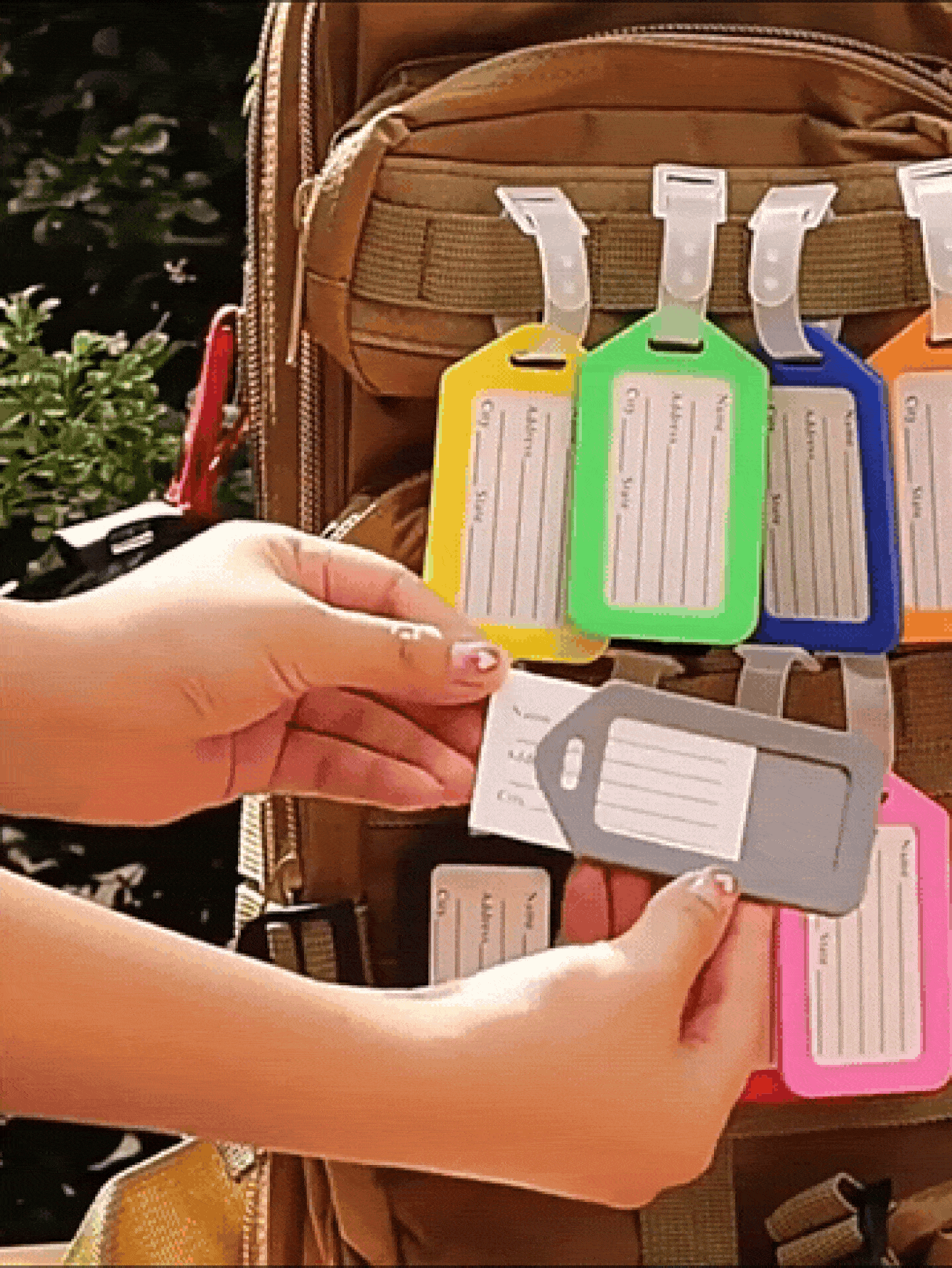 Luggage Tag & Handle Wrap - Multicolor - View 2