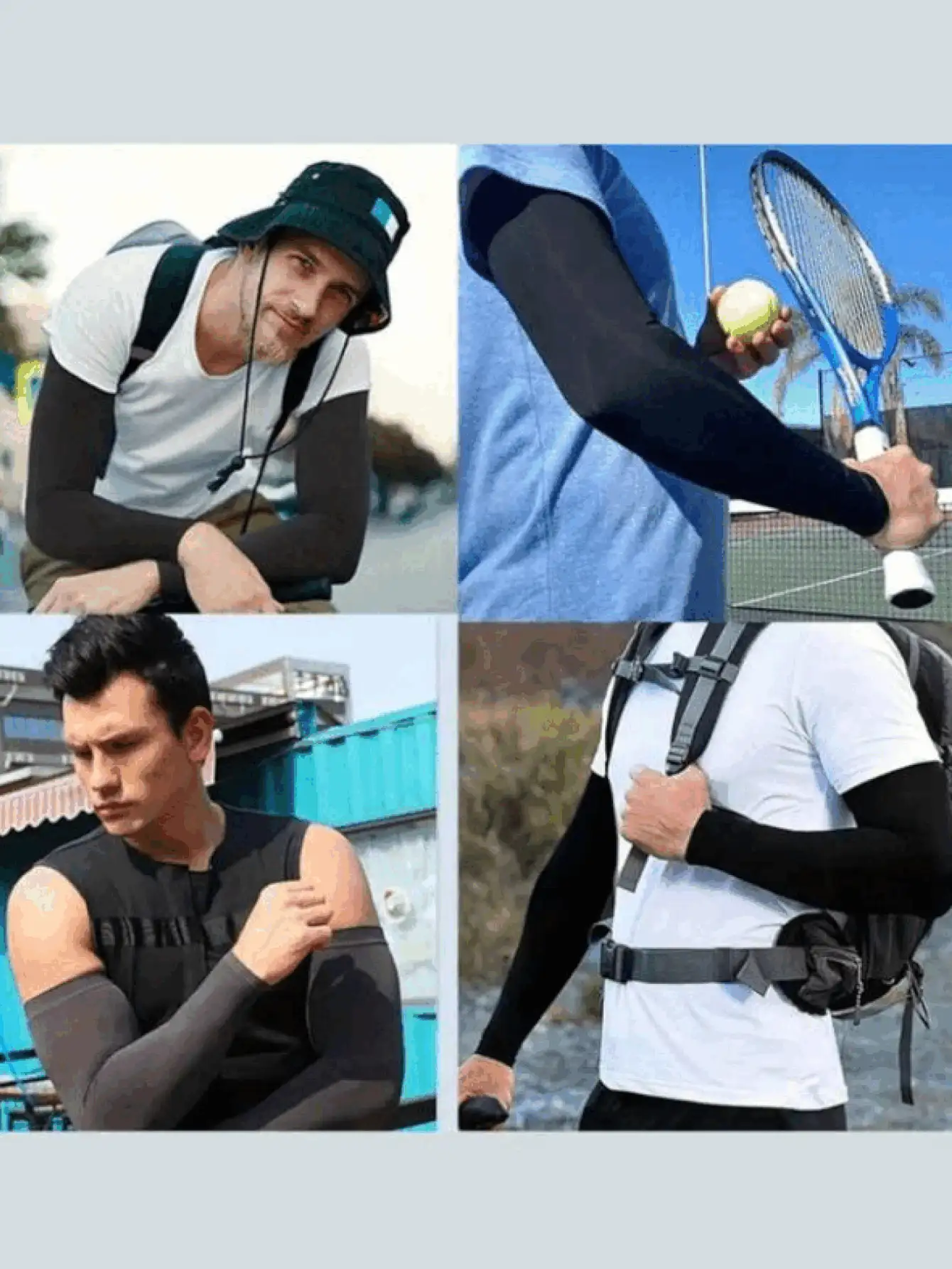 透氣冰感騎行袖套 夏季涼感手臂套 戶外運動防曬袖套 快乾款 適合男女通用 高爾夫 騎行 跑步 開車 釣魚 機車及日常使用 戶外海灘必備 - 彩色 - 查看 8