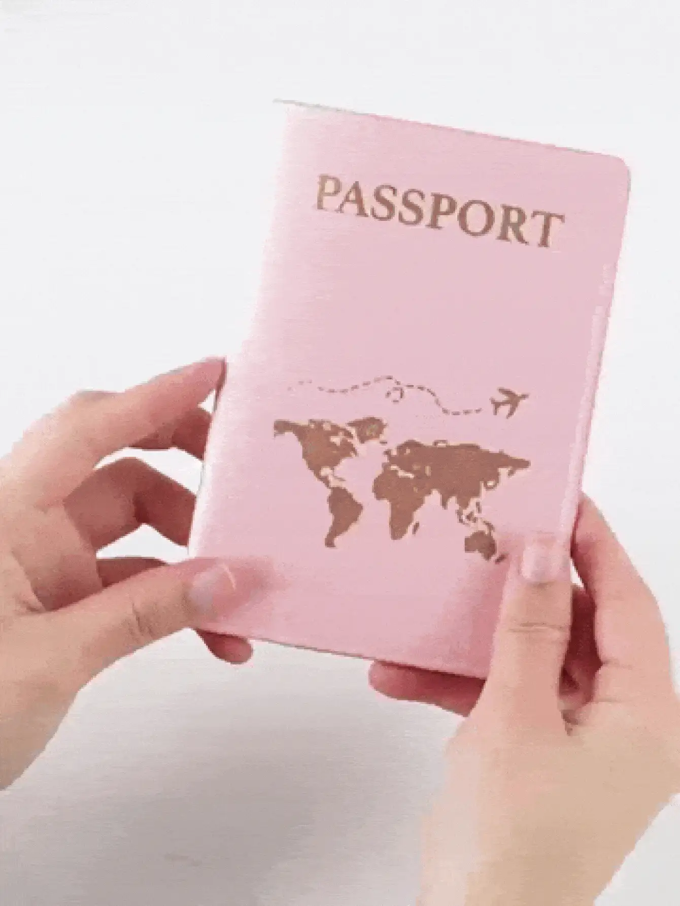 Lightweight Couple's Travel Passport Holder Wallet Cover Card Case For Women And Men Travel Essential Accessories Vacation Hotel Cruise Back To School - Multicolor - View 3