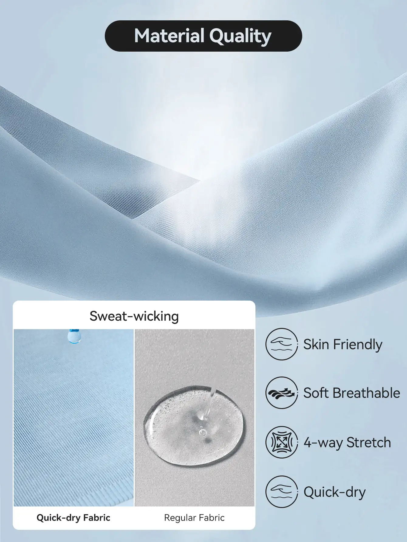 GEMCHO Sleeveless Sports Yoga Bra, Thick Medium Support, No Wire, Long Style, Spring/Summer - Turquoise - View 9