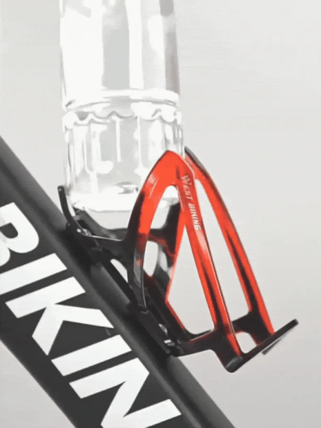 超轻自行车水壶架，带螺丝工具，适用于公路车和山地车，自行车杯架支架，通用户外运动骑行配件健身器材 - 彩色 - 查看 3