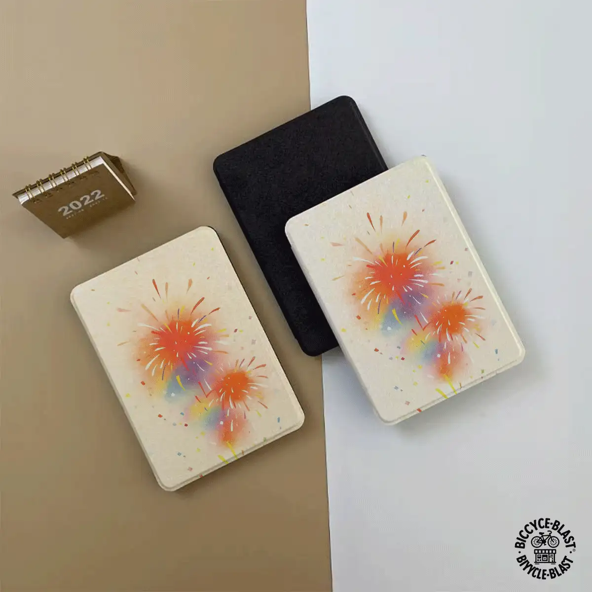 高级通用烟花图案电子阅读器保护套：纤薄轻巧，防摔耐用，便于携带，采用全方位防摔设计。兼容 Kindle Paperwhite 第十代（2018 年款）、Kindle Paperwhite 第十一代（2021 年款）、Kindle Paperwhite 第十二代（2024 年款）和 Kindle 第十代（2019 年款）。 - 彩色 - 查看 6