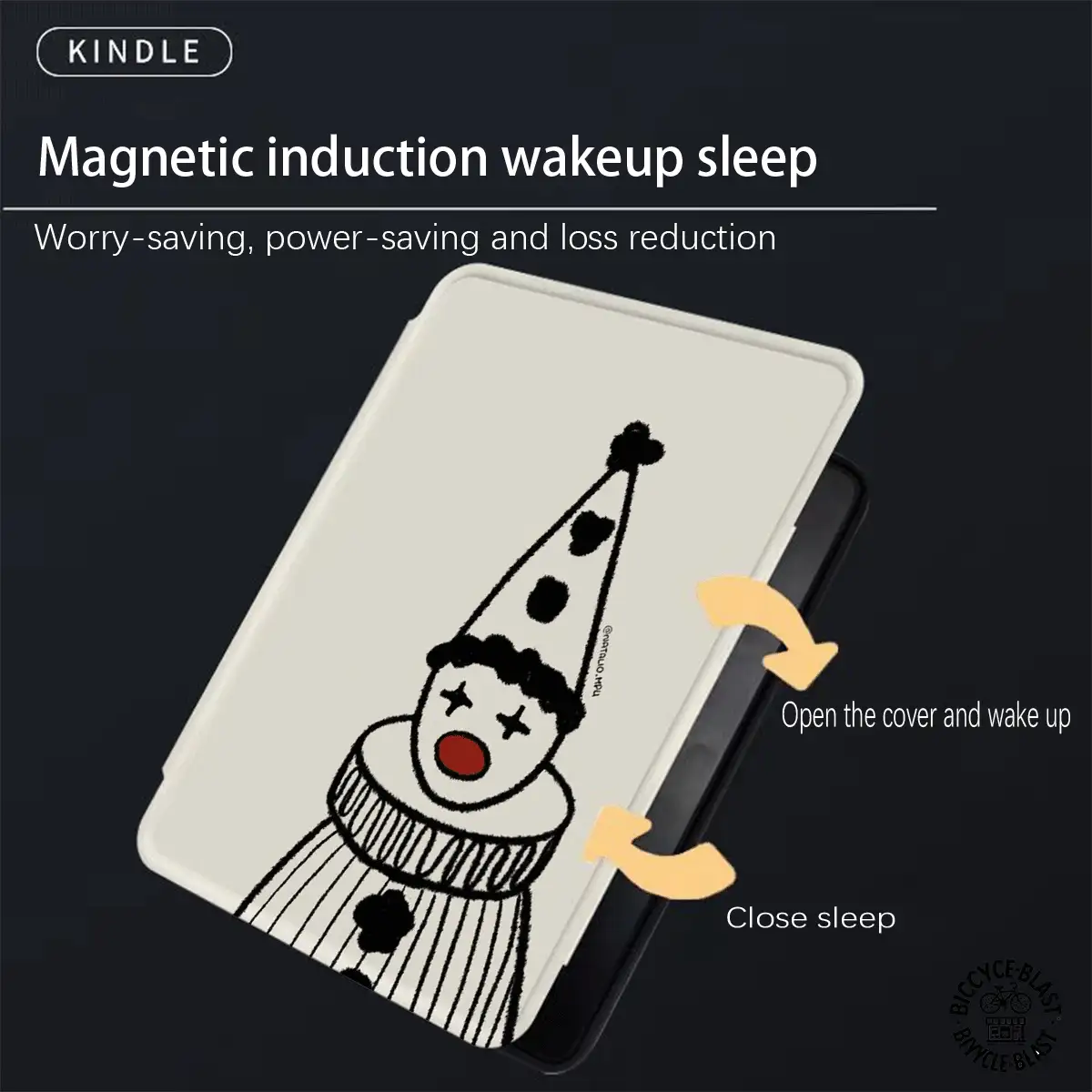 高级通用小丑电子阅读器保护套：纤薄轻巧，防摔防震，方便携带，采用全方位防摔设计。兼容多种电子阅读器型号，确保您出行无忧。 - 彩色 - 查看 6