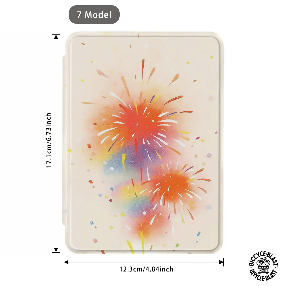 高级通用烟花图案电子阅读器保护套：纤薄轻巧，防摔耐用，便于携带，采用全方位防摔设计。兼容 Kindle Paperwhite 第十代（2018 年款）、Kindle Paperwhite 第十一代（2021 年款）、Kindle Paperwhite 第十二代（2024 年款）和 Kindle 第十代（2019 年款）。 - 彩色 - 查看 4