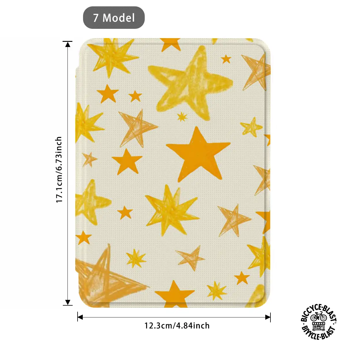 高级通用星形图案电子阅读器保护套：纤薄轻巧，防摔耐用，便于携带，采用全方位防摔设计。兼容多种电子阅读器型号，确保您出行无忧。 - 彩色 - 查看 4