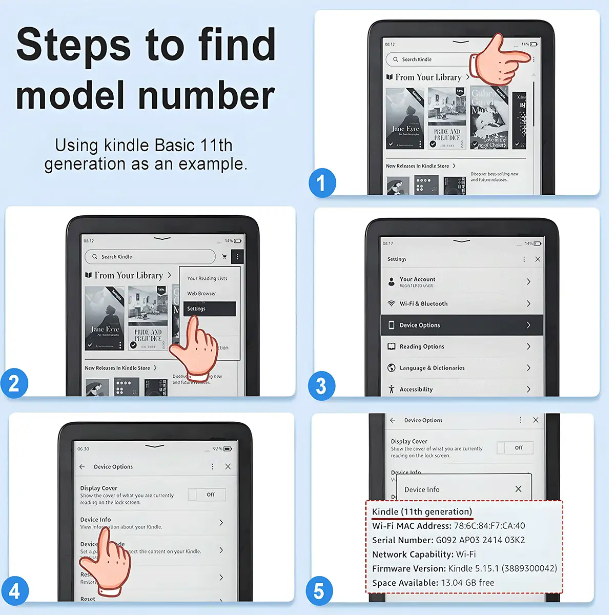 高级通用小丑电子阅读器保护套：纤薄轻巧，防摔防震，方便携带，采用全方位防摔设计。兼容多种电子阅读器型号，确保您出行无忧。 - 彩色 - 查看 8