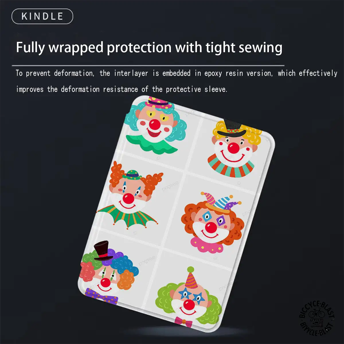 Joker 高级通用小丑电子阅读器保护套：纤薄轻巧，防摔防震，方便携带，采用全方位防摔设计。兼容 Kindle Paperwhite 第十代（2018 年款）、Kindle Paperwhite 第十一代（2021 年款）、Kindle Paperwhite 第十二代（2024 年款）和 Kindle 第十代（2019 年款）。 - 彩色 - 查看 7