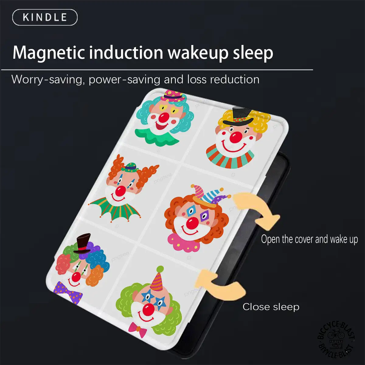 Joker 高级通用小丑电子阅读器保护套：纤薄轻巧，防摔防震，方便携带，采用全方位防摔设计。兼容 Kindle Paperwhite 第十代（2018 年款）、Kindle Paperwhite 第十一代（2021 年款）、Kindle Paperwhite 第十二代（2024 年款）和 Kindle 第十代（2019 年款）。 - 彩色 - 查看 4