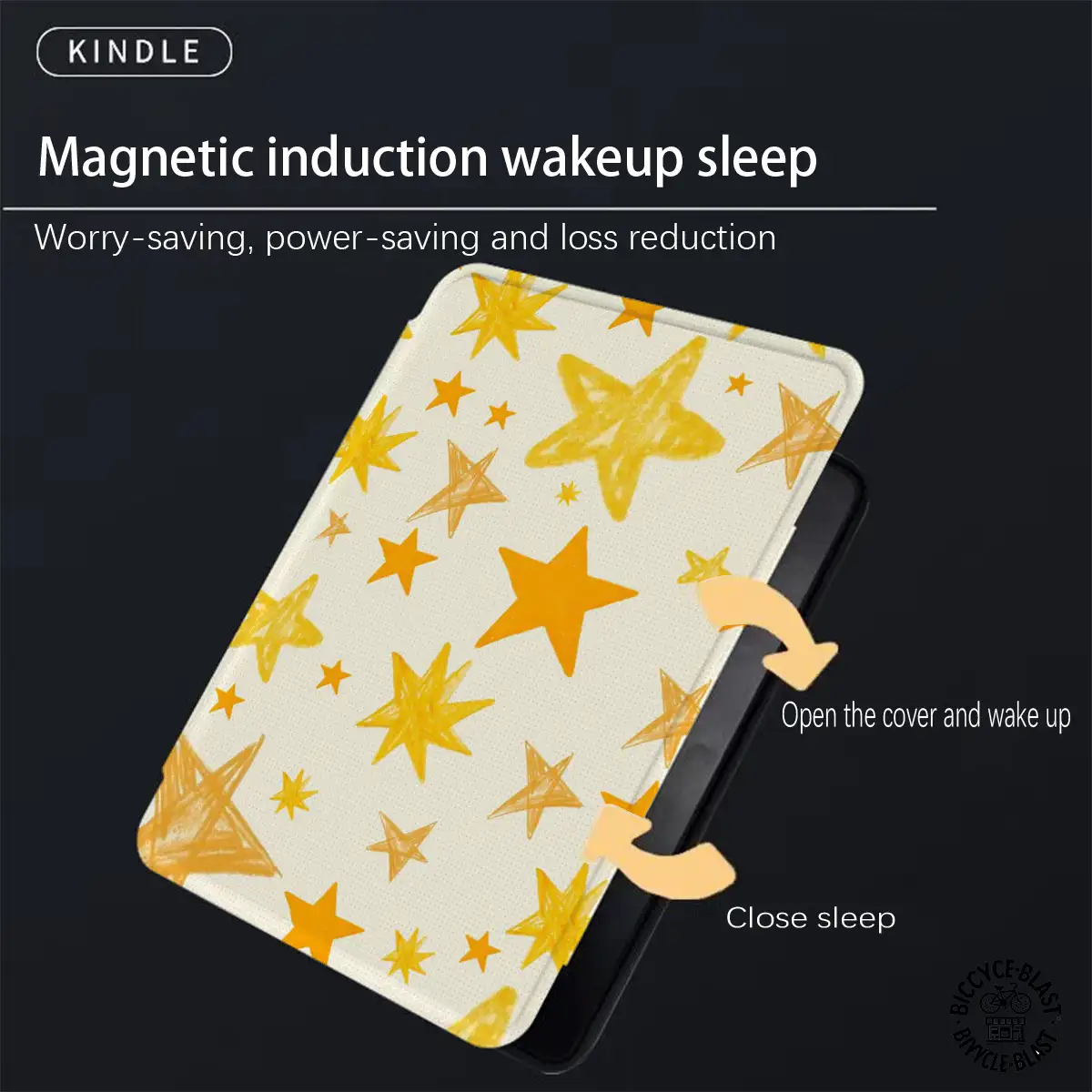 高级通用星形图案电子阅读器保护套：纤薄轻巧，防摔耐用，便于携带，采用全方位防摔设计。兼容多种电子阅读器型号，确保您出行无忧。 - 彩色 - 查看 5