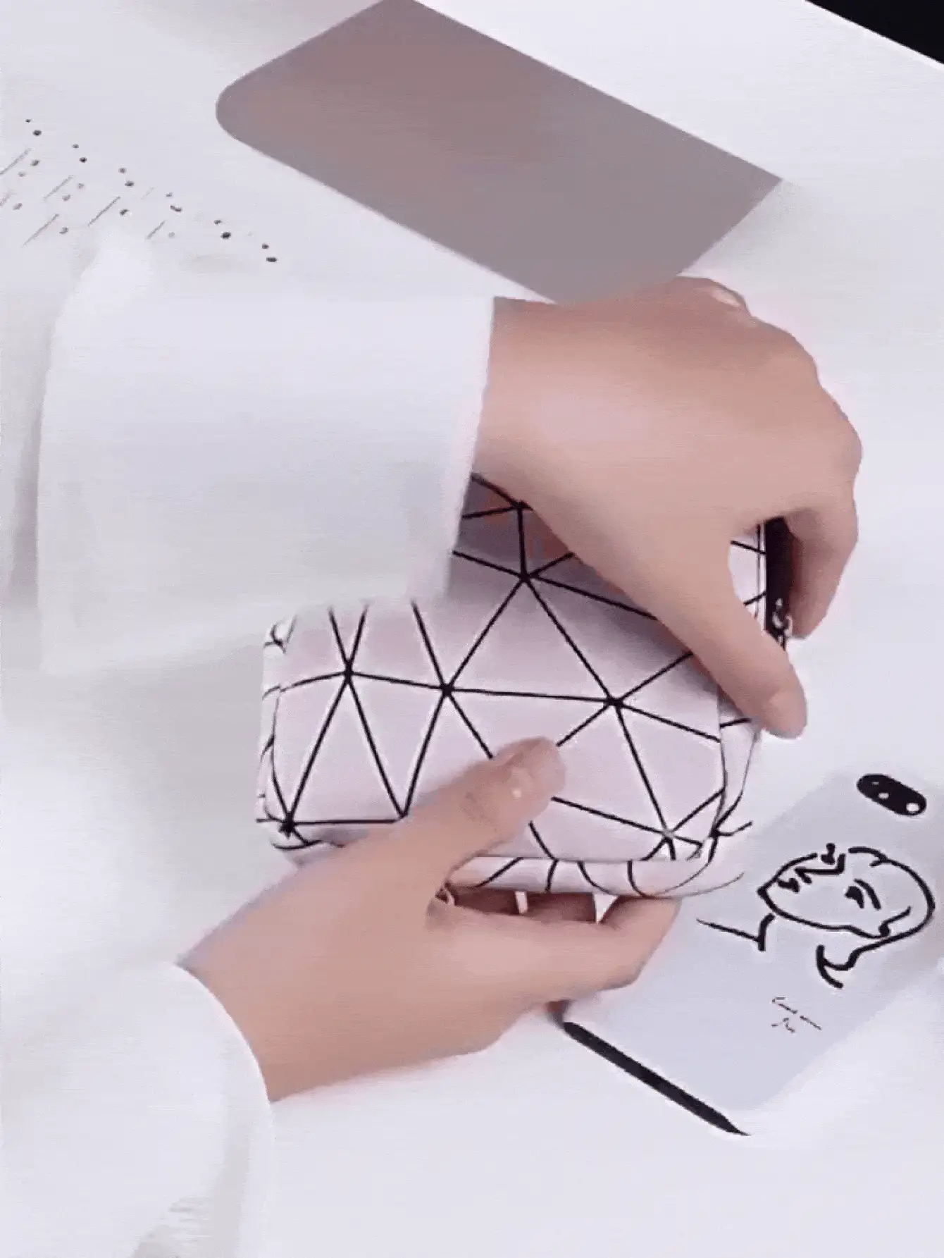 多色卫生巾收纳袋，粉色卫生巾收纳袋，大容量简约便携收纳袋，可收纳卫生棉条、卫生巾和护垫，女生必备，化妆包，旅行，学习用品，旅行化妆包，假日必备 - 彩色 - 查看 3