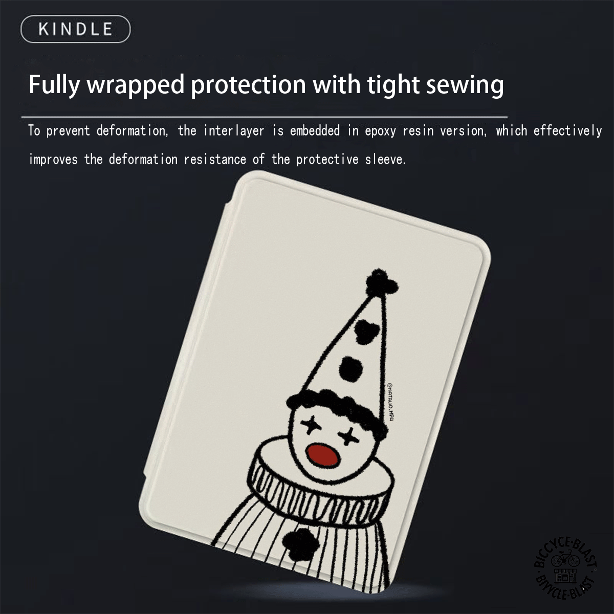 Premium Universal Clown E-Reader Protective Case: Slim And Lightweight, Drop-Resistant , Easy To Carry, And Features A Comprehensive Drop-Proof Design. Compatible With Various E-Reader Models, Ensuring Worry-Free Travel. - Multicolor - View 5