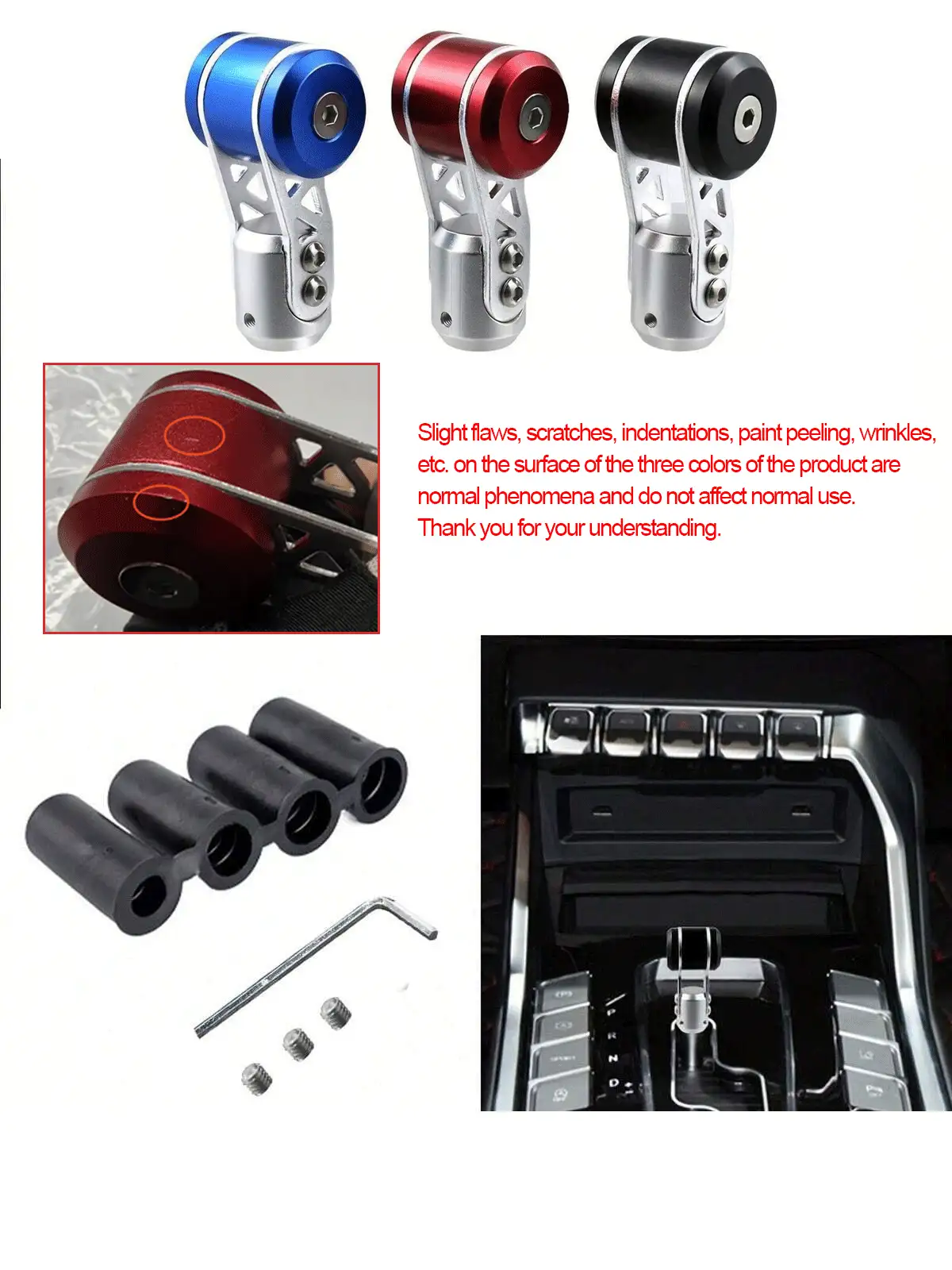 1pc Car Gear Shift Knob Airplane Joystick Gear Shift Head Metal Gear Shift Knob Universal Gear Shift Lever Personalized Shift Knob - A - View 11