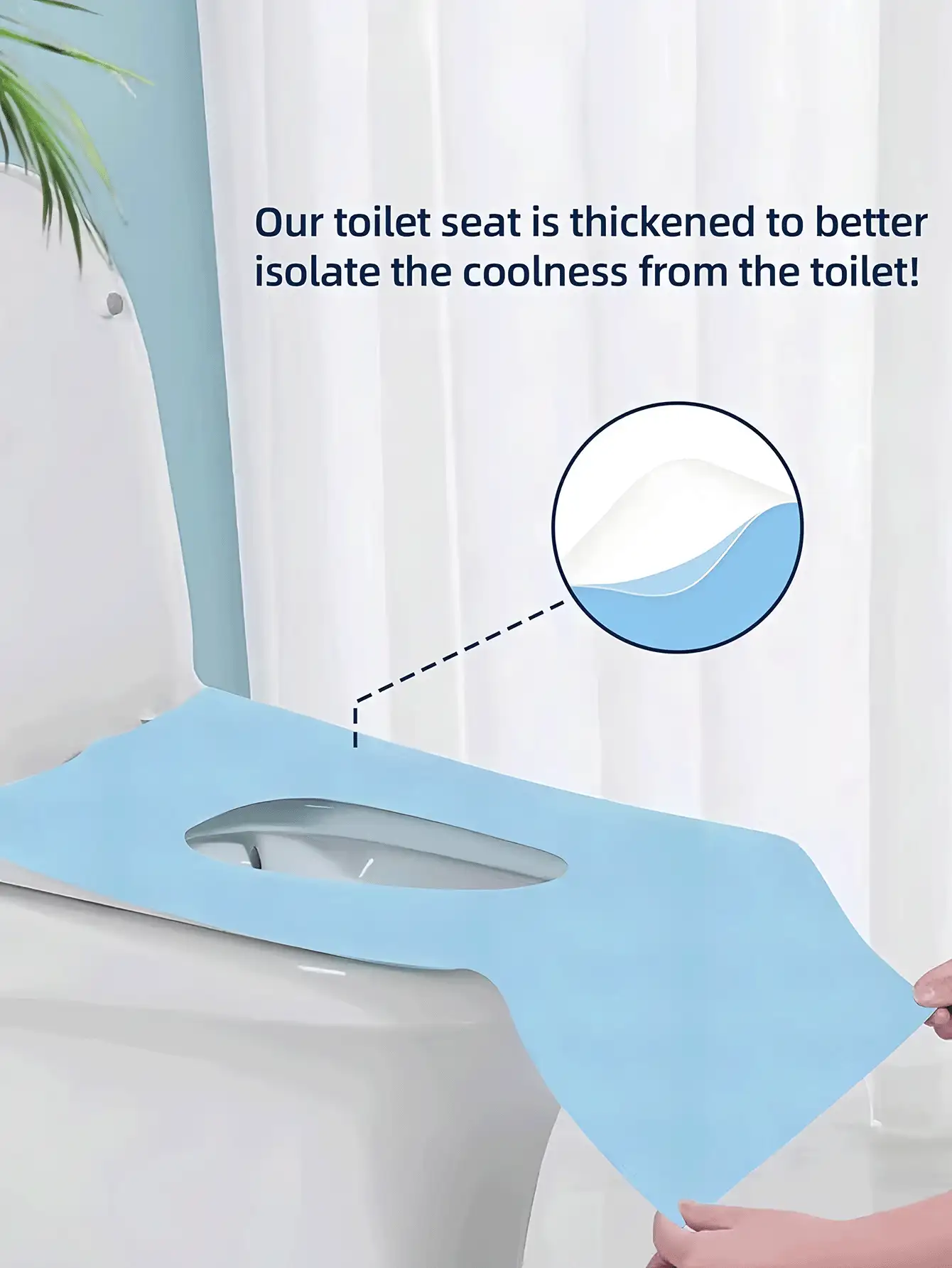 10/30pcs Thick Disposable Toilet Seat Covers With Extra Large Design For Full Protection Clean Portable Travel Toilet Seat Covers Individually Wrapped Toilet Stickers Perfect For Public Restroom Toilet Seat Cushions Household Items Travel Essentials Bathroom Decor Room Essential Accessories - Multicolor - View 3