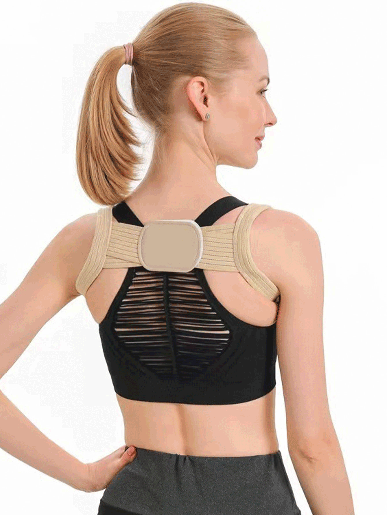 Đệm hình bầu dục có thể điều chỉnh với bộ phận chỉnh tư thế lưng, dụng cụ hỗ trợ tư thế lưng unisex, giúp chỉnh tư thế gù lưng, hỗ trợ cổ, xương đòn, vai và lưng, thích hợp cho tập thể dục, du lịch, tụ họp và sử dụng tại nhà. - Một kích cỡ phù hợp cho tất cả - Xem 2