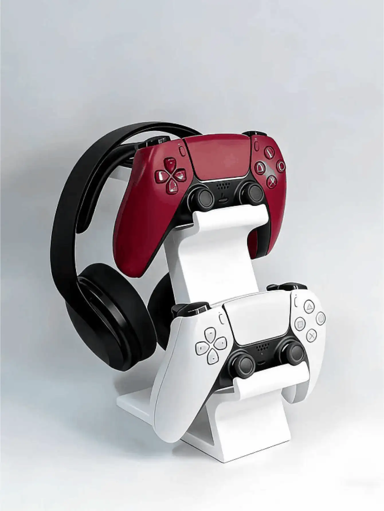 Giá đỡ tay cầm chơi game và tai nghe đa năng 3 trong 1, giá đỡ tay cầm chơi game cho 2 tay cầm và 1 tai nghe, giá đựng đồ tiết kiệm không gian trên bàn làm việc, giá để tai nghe dành cho game thủ chuyên nghiệp và người dùng thông thường, dùng cho giải trí tại nhà, thiết lập không gian làm việc, kệ lưu trữ, phụ kiện bàn làm việc, phụ kiện trò chơi, trang trí phòng chơi game. - Nhiều màu - Xem 3