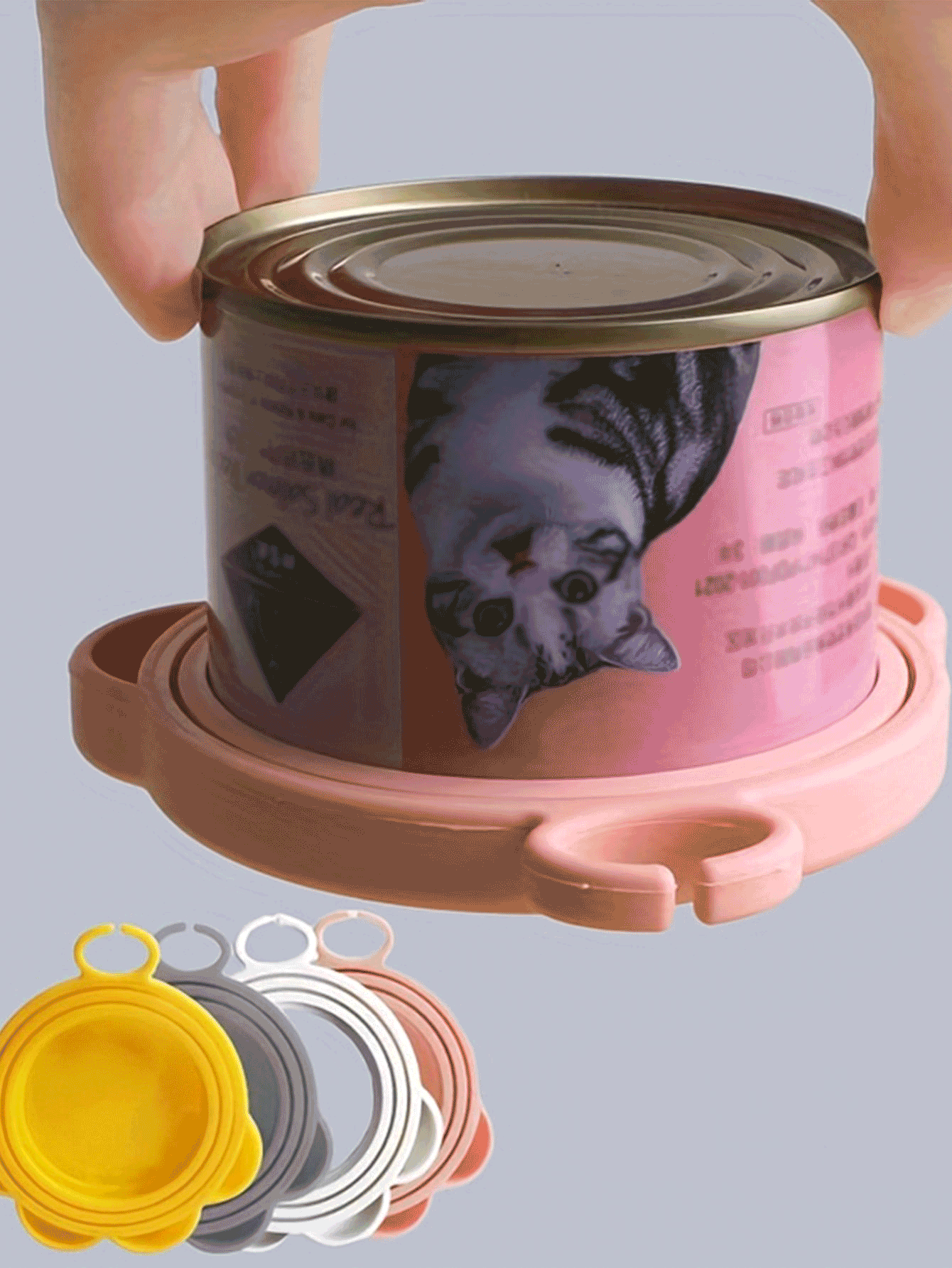 3-In-1 Silicone Seal Lid For Pet Cat/Dog Canned Food, Easy To Clean, Multi-Functional Airtight Cover, Suitable For Various Can Sizes, Pet Supplies Essential For Kitchen - One Size Fits All - View 2