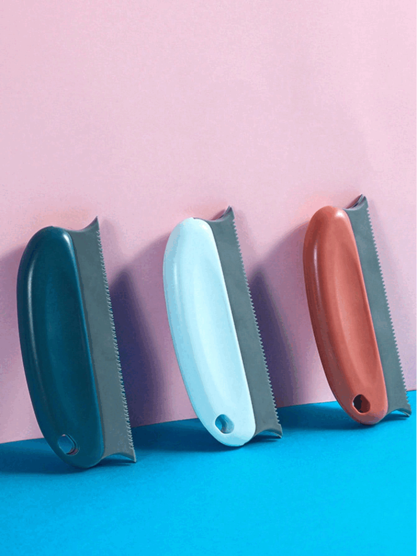 Pet Hair Cleaning Brush, Dual-Tooth Deshedding Tool, Made Of ABS Material, Suitable For Cleaning Pet Hair On Clothes, Carpets, Sofas, Bedding, Curtains, Household Pet Hair Removal Cleaning Supplies - Multicolor - View 2