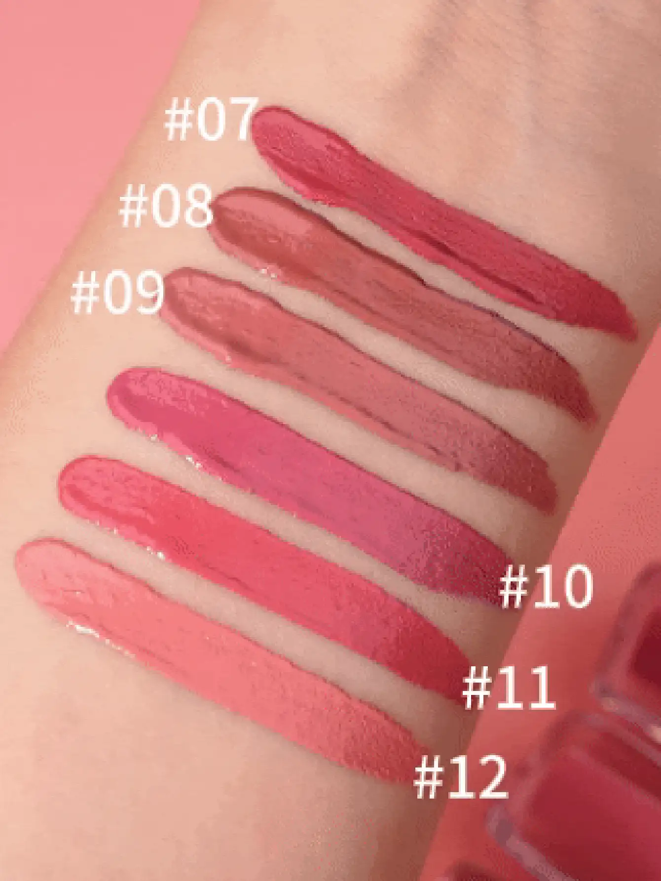 USHAS 液体唇彩，保湿，防水，多色可选 - 持久唇油，高光泽，适合所有肤质 - #09 - 查看 3