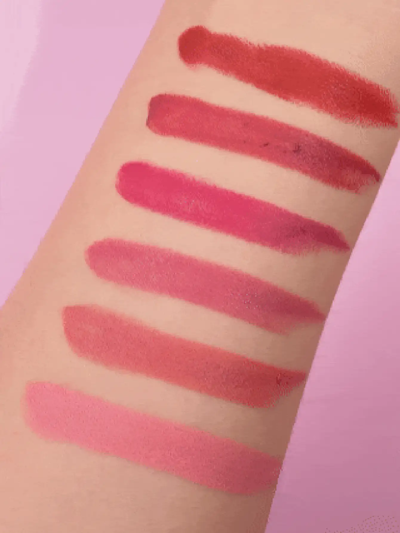 Labial mate USHAS, de larga duración, resistente al agua, resistente al sudor, no se pega, labial mate aterciopelado, alta pigmentación, no reseca, apto para todo tipo de piel - #06 - Ver 3