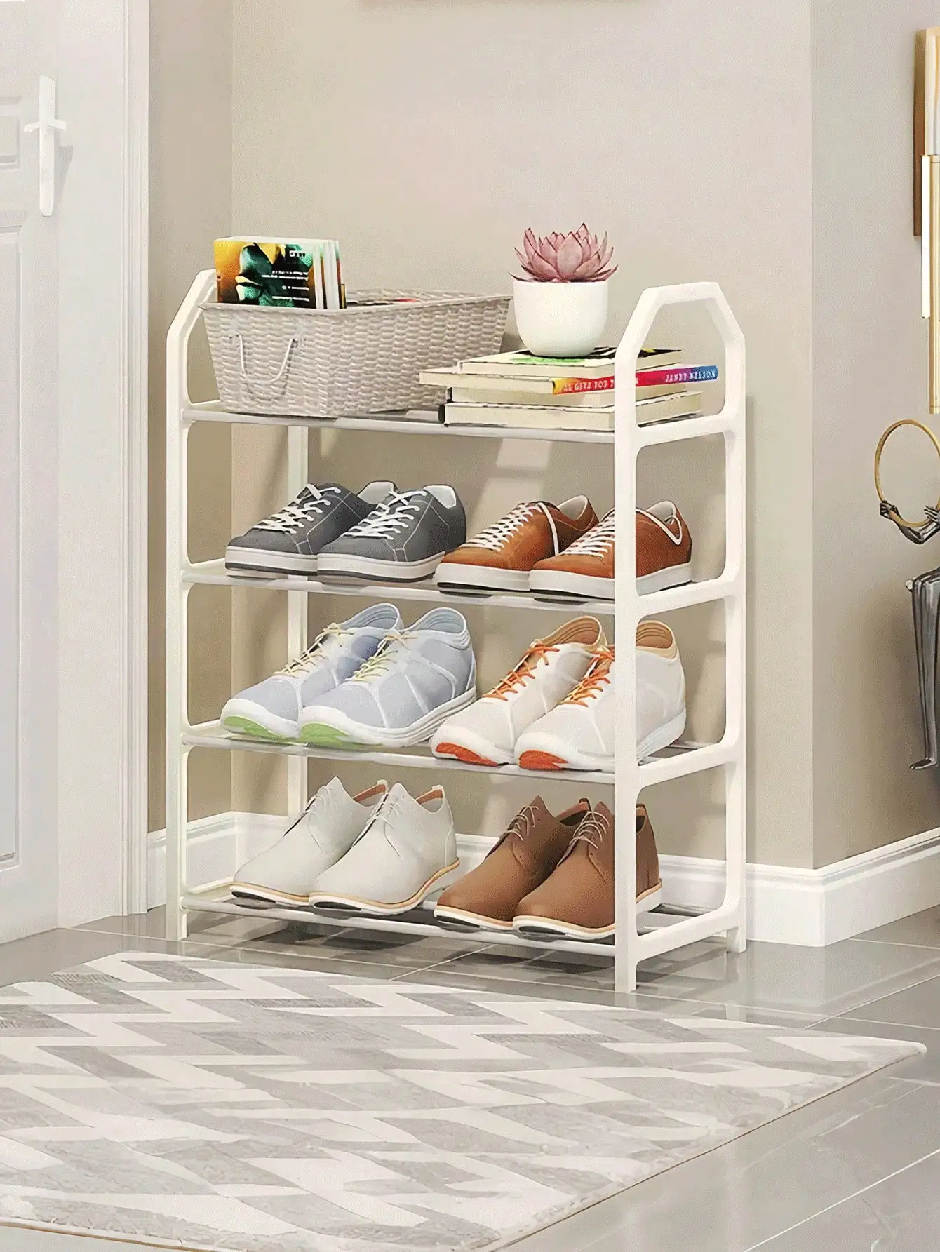Kệ giày điều chỉnh được, kệ lưu trữ và sắp xếp giày độc lập, phù hợp cho lối vào, hành lang, phòng ngủ, phòng khách - Lắp ráp dễ dàng, thiết kế tiết kiệm không gian, kệ lưu trữ thông thoáng, kệ đựng giày trang trí nội thất. - Nhiều màu - Xem 2
