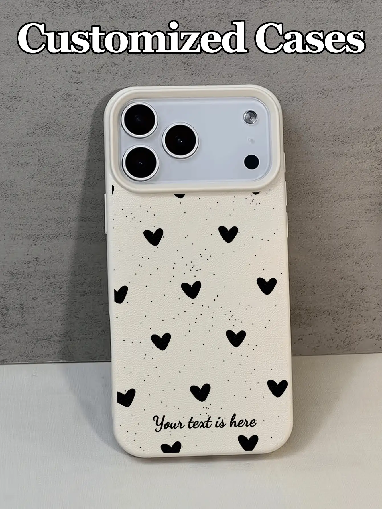 1pc Customizable Phone Case With Minimalist Heart & Butterfly Design, Compatible With IPhone 17 Pro Max/17 Air/16E/16 Pro Max/15/14 Plus/13/12/11, S24/20 Ultra/A52S/A31 A21S/A13/A05S, Note 13 Pro Plus/Note 10/Note 12C/Note 13C, Made Of Shock-Resistant TPU Material, & Personalized, Unisex Design, Suitable For Gifts, Festivals, Valentine's Day, Versatile Occasions - White - View 2
