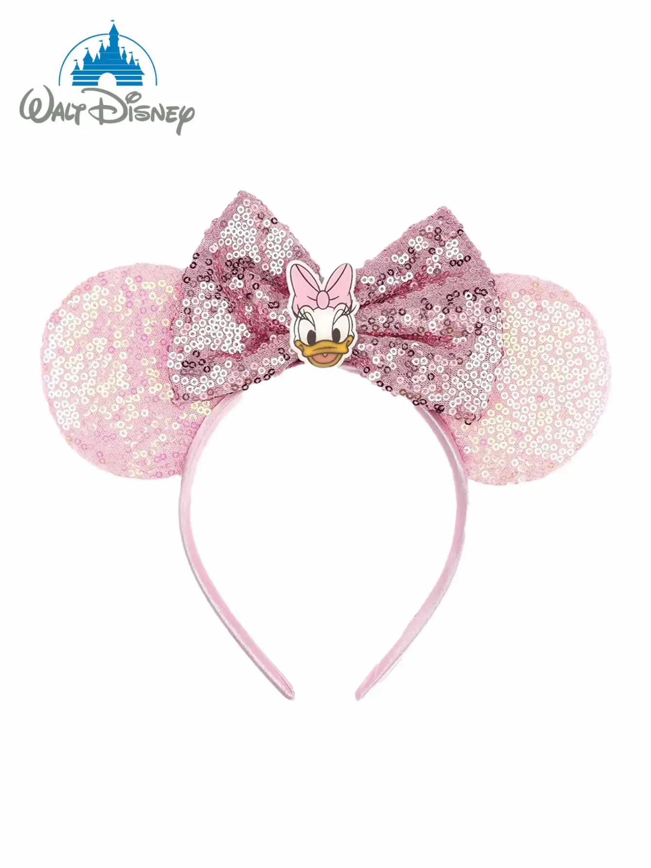 Disney 迪士尼黛丝鸭主题米妮发箍，1个装，采用可爱的黛丝鸭设计，搭配闪亮的米妮耳朵，是女孩生日派对、角色扮演活动和主题公园游玩的完美之选，也是任何派对装扮的理想搭配。这款卡通米妮耳朵发箍是公主角色扮演和生日庆祝活动的完美配饰（发饰、发箍、女士发箍）。 - 款式隨機 - 查看 7