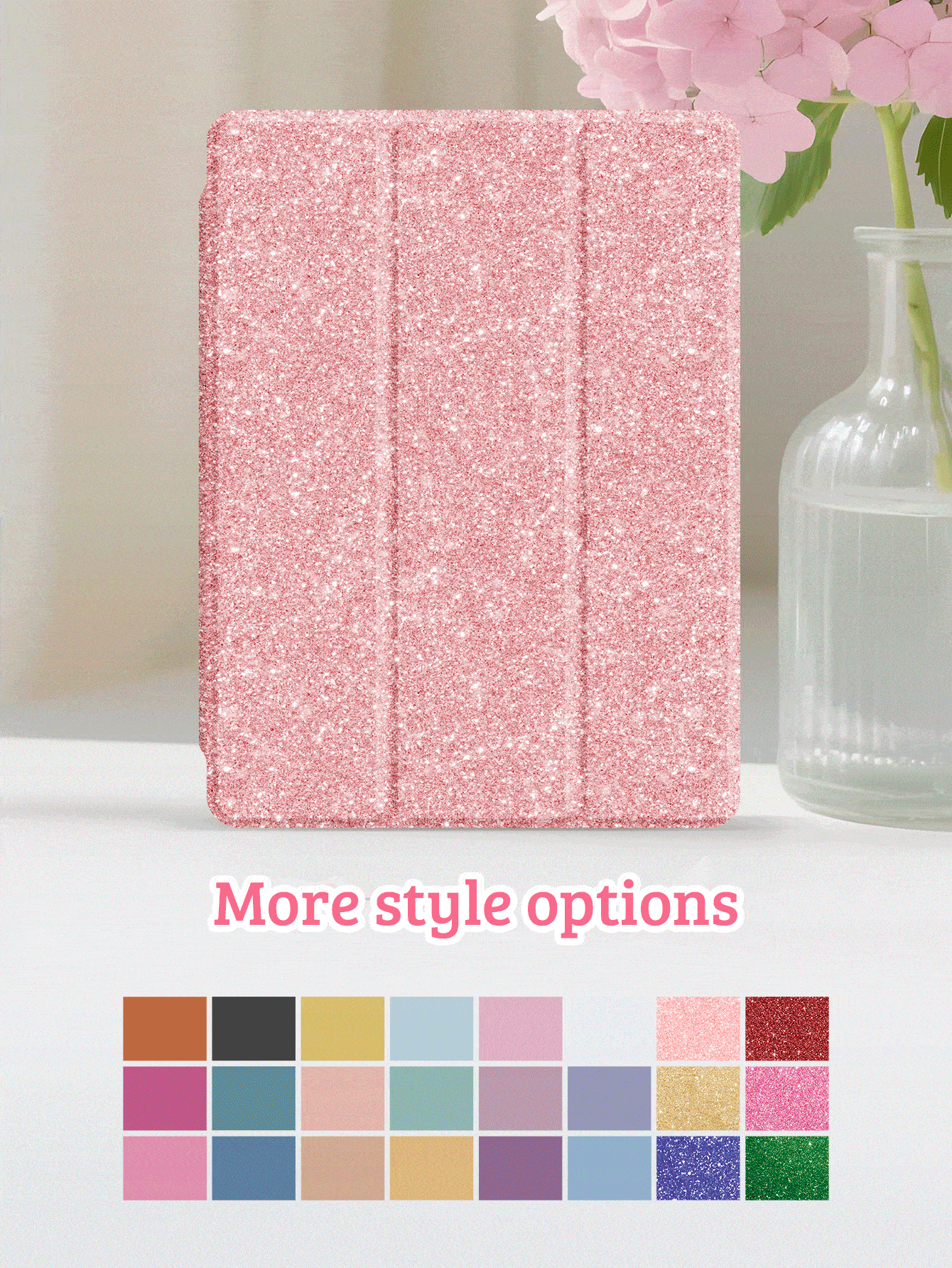 Customizable Glossy Acrylic Tablet Protective Case With Foldable Stand, Smart Wake/Sleep Function, Compatible With IPad 11th Gen A16 2025, 10th Gen 10.9-Inch Air, 4th/5th Gen 10.9-Inch Air, 11th Gen M3 2025, 7th/8th/9th Gen 10.2-Inch Galaxy Tab S7/S8, Galaxy Tab S10 FE+, Romantic Gift, Easter Gift - Multicolor - View 2