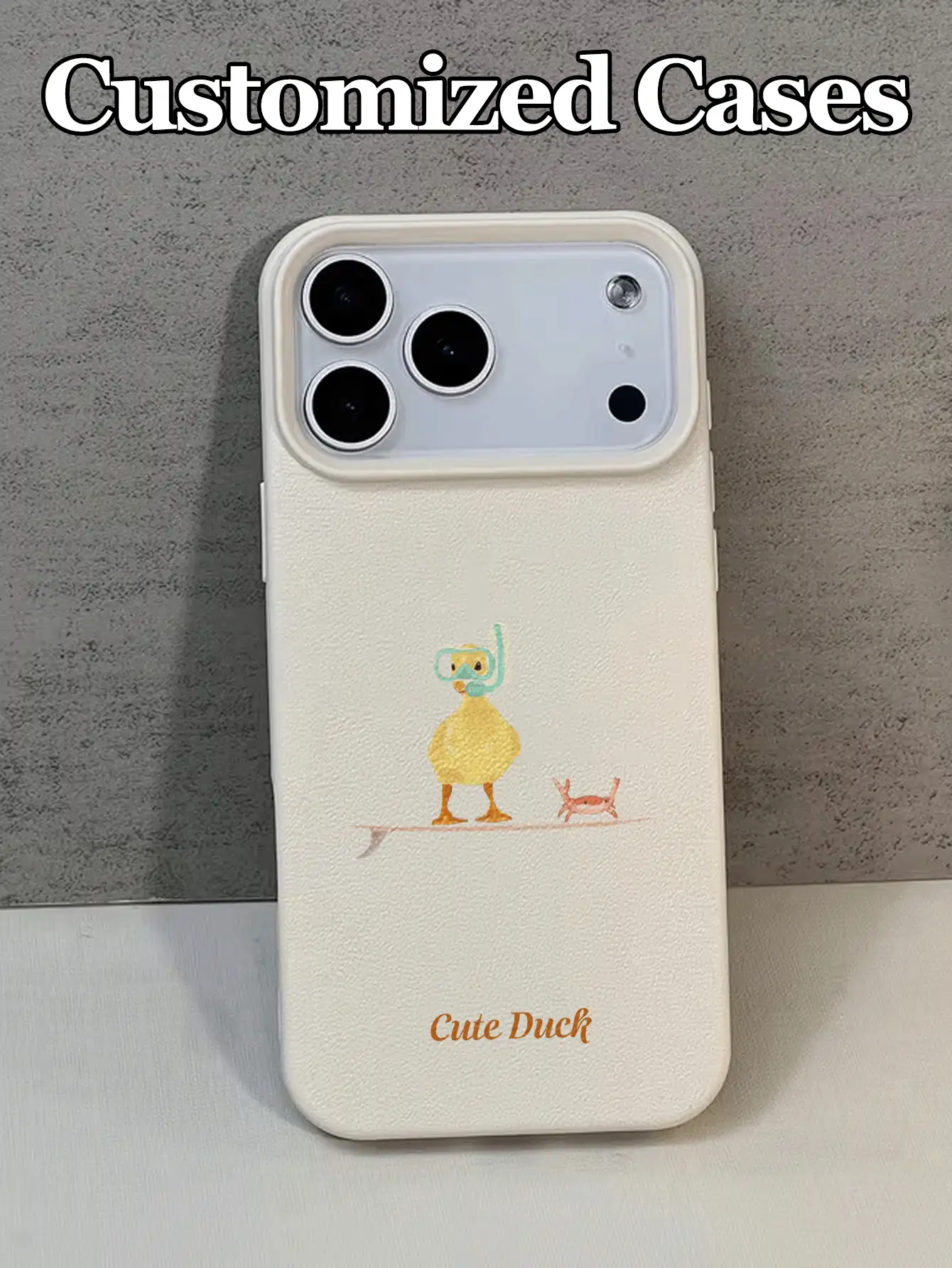 1 ốp lưng điện thoại tùy chỉnh với thiết kế hình vịt hoạt hình dễ thương và chữ viết cá nhân hóa, tương thích với iPhone 17 Pro Max/17 Air/16E/16 Pro Max/15/14 Plus/13/12/11, S24/20 Ultra/A52S/A31 A21S/A13/A05S, Note 13 Pro Plus/Note 10/Note 12C/Note 13C, được làm từ chất liệu TPU thời trang và chống sốc, thích hợp làm quà tặng cho bạn gái, các cặp đôi, sử dụng cá nhân, quà tặng ngày lễ, ngày Valentine, đa năng cho nhiều dịp khác nhau, phiên bản quốc tế, không phải phiên bản nội địa. - trắng - Xem 2