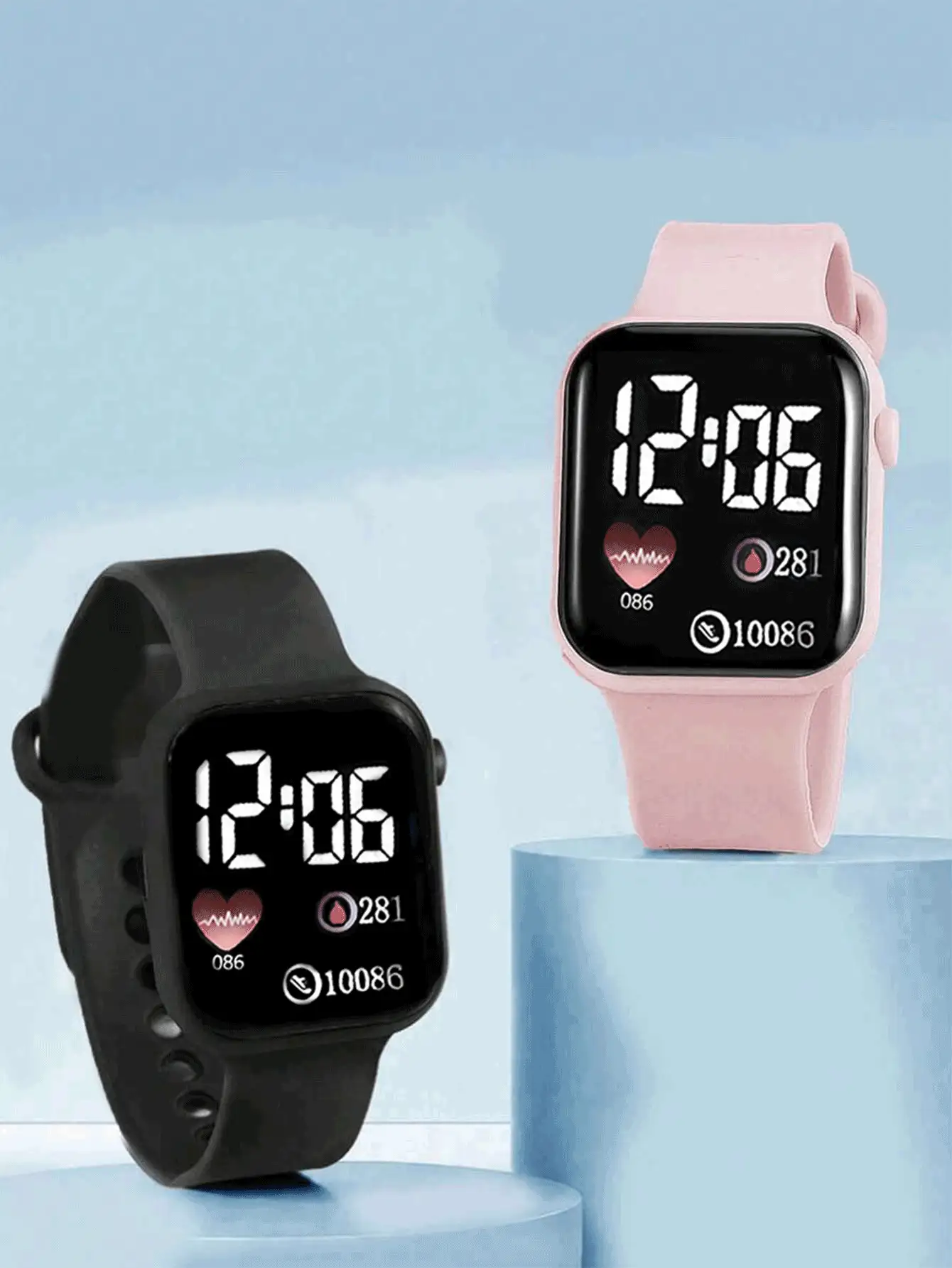 6 pièces Ensemble de montres, Nouveau style 2026, Populaire pour femmes, Montre ornée de diamants en forme de cœur, Disponible en plusieurs couleurs. Parfait pour offrir ou pour un usage personnel, Convient pour un port quotidien et pour les occasions spéciales. - Multicolore - Voir 2