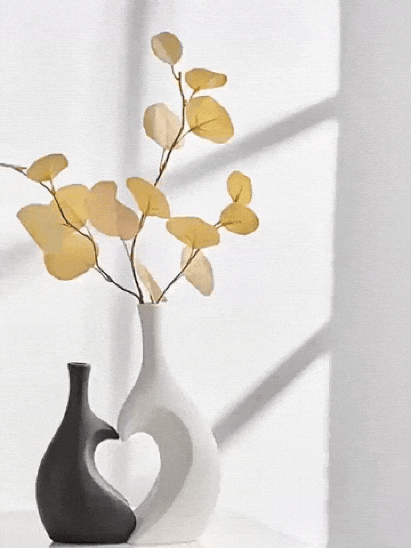 Bình hoa hình trái tim nhiều lỗ độc đáo, sáng tạo, phong cách Bắc Âu, thiết kế tối giản hiện đại, phù hợp cho nhà ở, văn phòng, phòng ngủ và các không gian khác. - Màu đặc - Xem 2