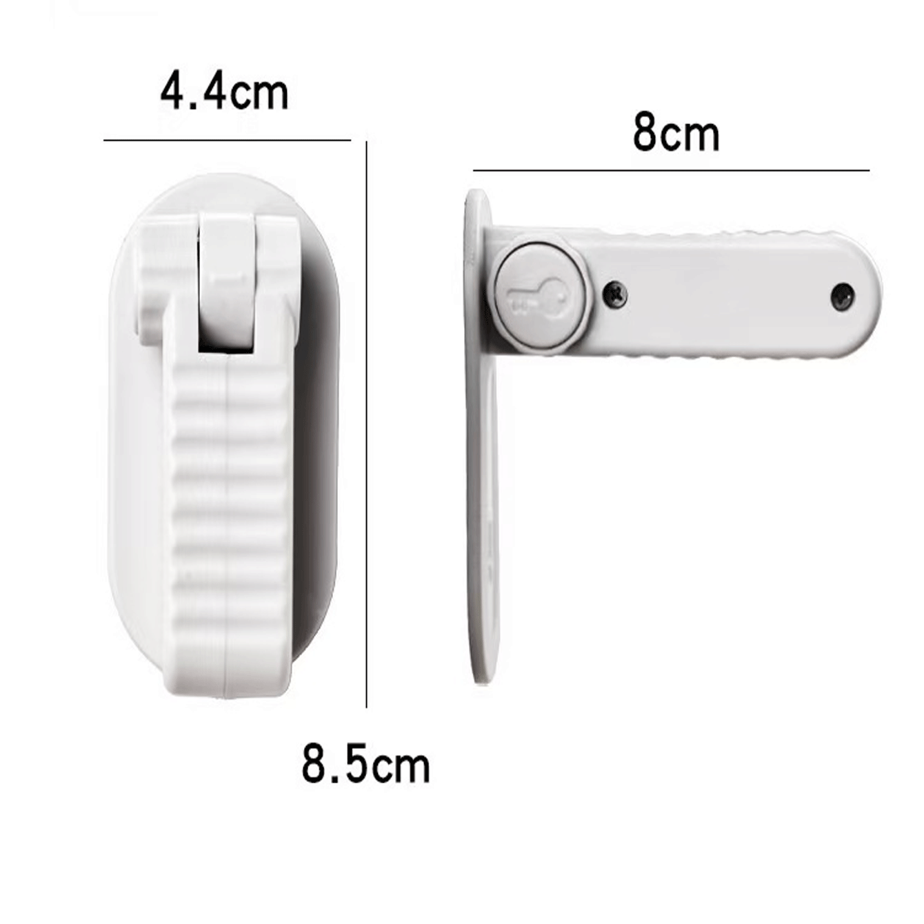Khóa cửa đa năng 1/2/3/4: Bảo vệ trẻ em và thú cưng. Không cần khoan. Đi kèm phụ kiện tay nắm cửa. Tay nắm cửa được làm từ chất liệu ABS, có chức năng chống kẹp và chống thương tích. (Trước khi sử dụng, vui lòng lau sạch phần keo dán để tăng độ bám dính.) Thích hợp để trang trí nhà cửa, phòng ngủ, phòng tắm, văn phòng, Giáng sinh, Năm mới, Ngày lễ tình nhân, làm quà tặng. - Nhiều màu - Xem 9
