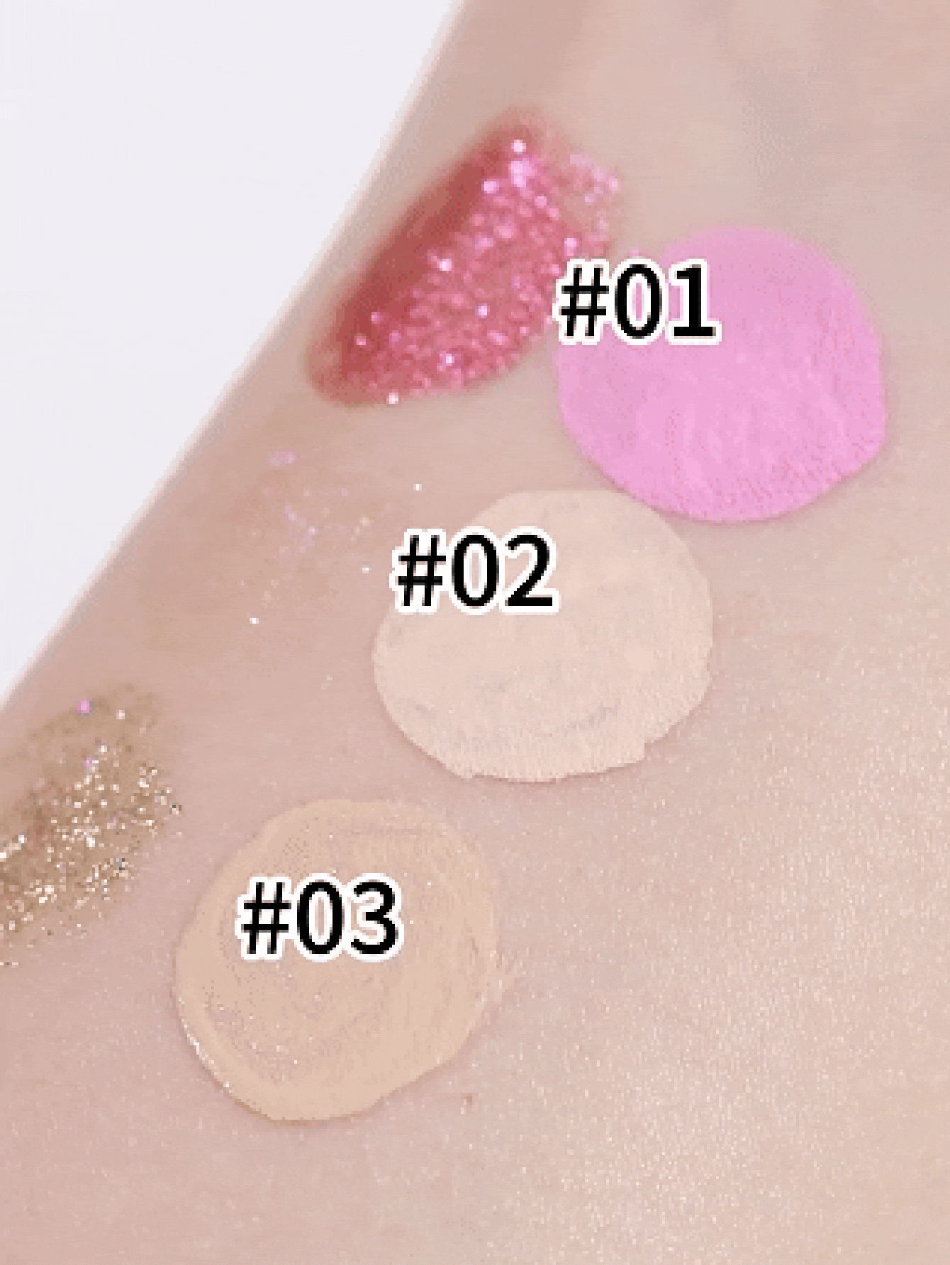 USHAS 双头眼影液，哑光底色 + 珠光闪粉，防水持久，防晕染不结块，迷你便携装，内置眼影刷，方便涂抹。 - #01 Berry Fizz Glitter - 查看 2