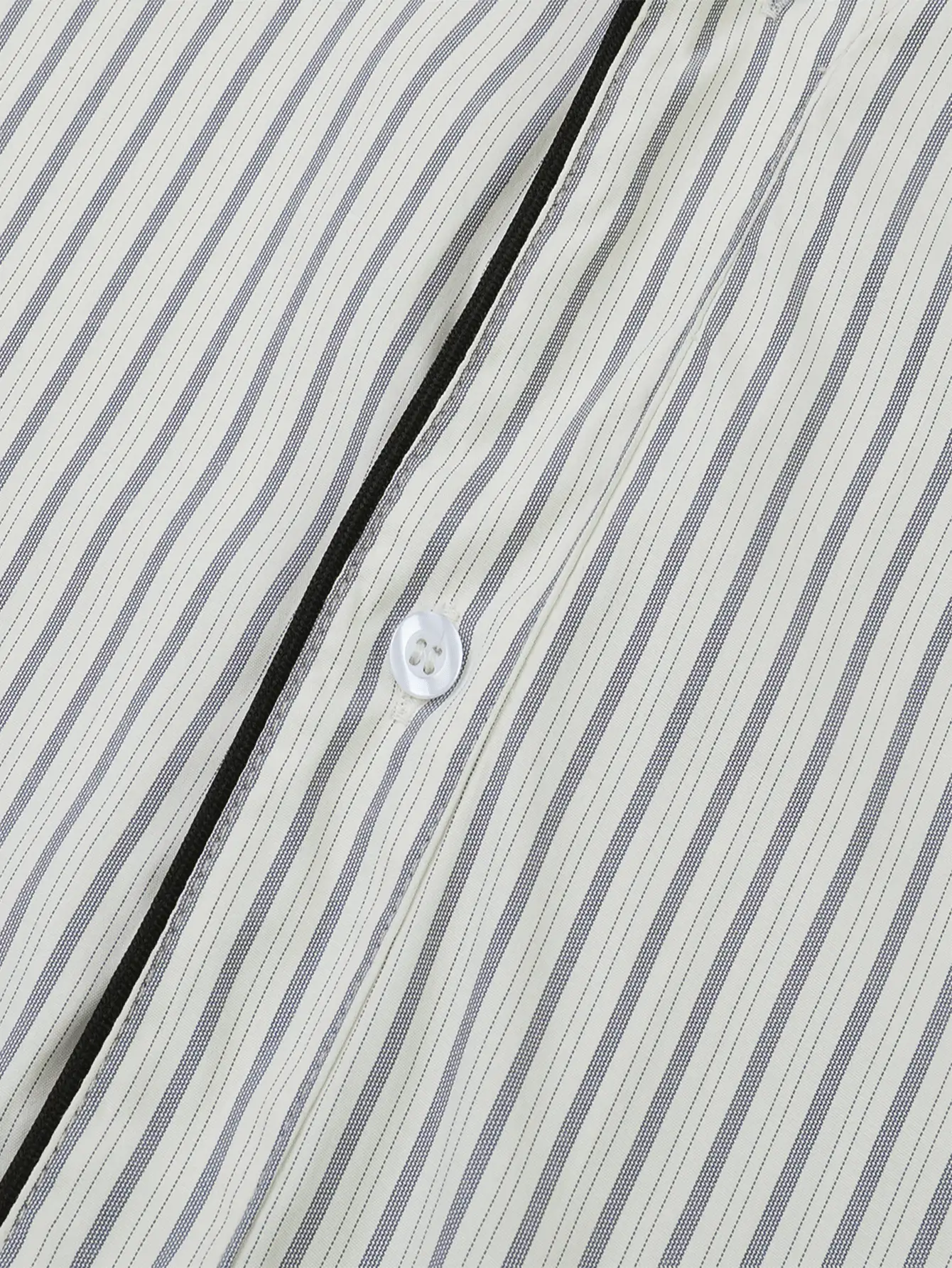 男士休闲通勤棒球短袖衬衫，夏季 - 白色 - 查看 5