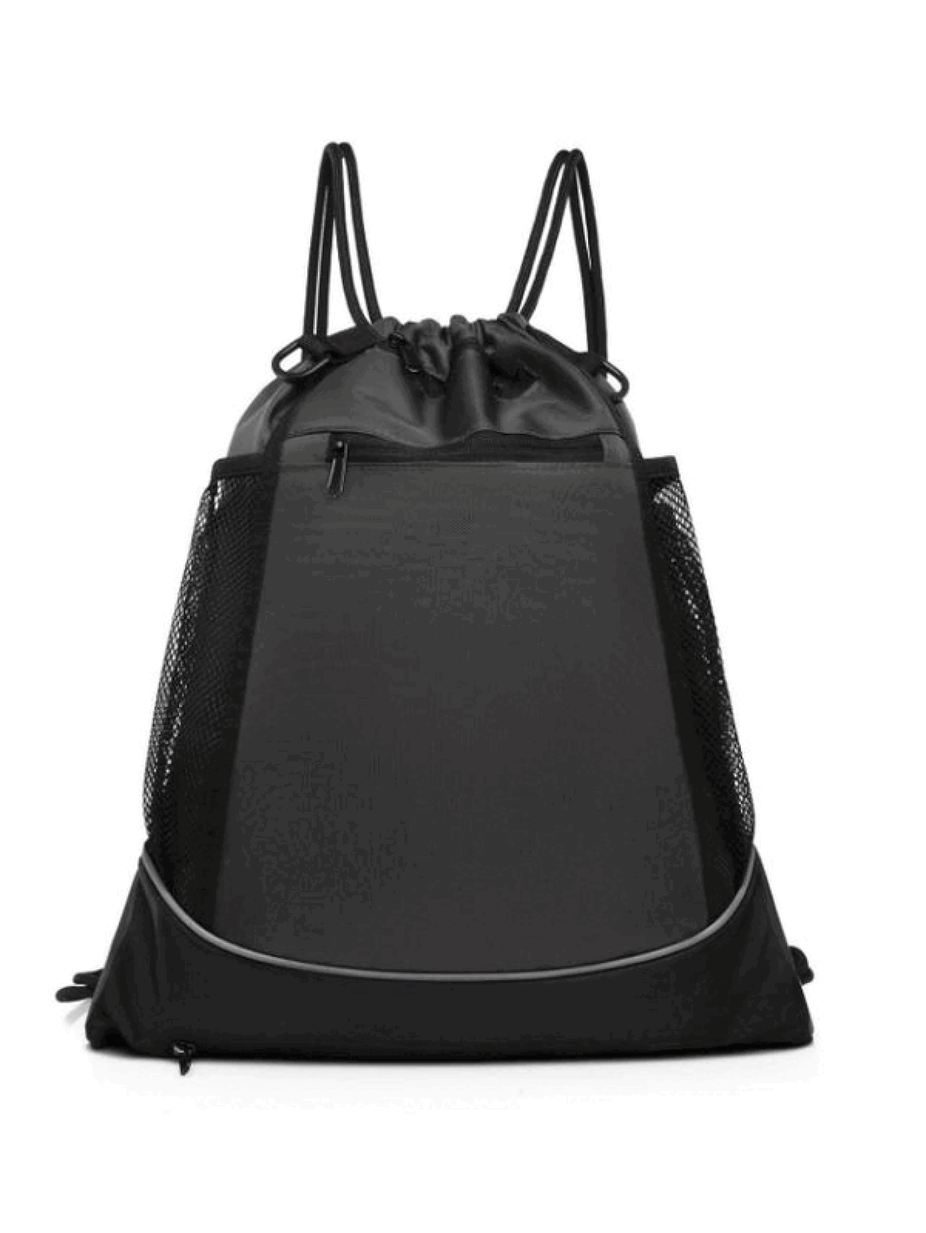 Multifunctional Sports Drawstring Net Bag Backpack With Independent Mesh Ball Storage Bag Portable Basketball Net Bag With Zipper Pocket Suitable For Men Women Basketball Soccer Volleyball And Rugby Sports Equipment Storage Basketball Gear - Multicolor - View 2