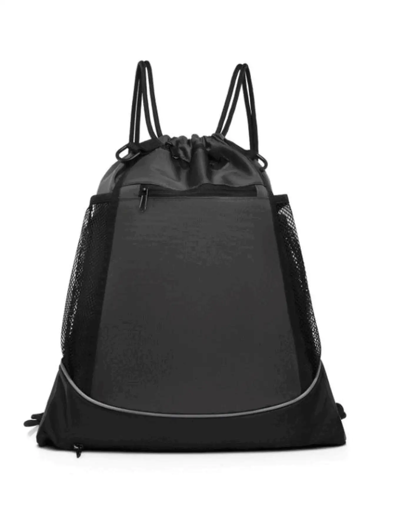 Multifunctional Sports Drawstring Net Bag Backpack With Independent Mesh Ball Storage Bag Portable Basketball Net Bag With Zipper Pocket Suitable For Men Women Basketball Soccer Volleyball And Rugby Sports Equipment Storage Basketball Gear - Multicolor - View 3