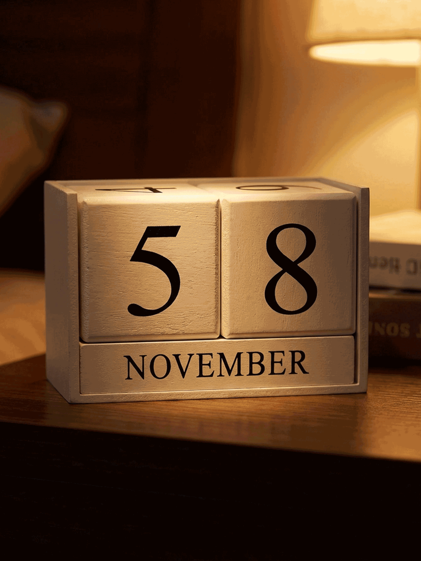 Lịch vạn niên để bàn bằng gỗ tiết kiệm không gian, làm nổi bật phong cách bàn làm việc, hiển thị ngày và tháng theo phong cách Bắc Âu, phù hợp cho những người yêu thích trang trí văn phòng, trang trí bàn làm việc hiện đại, đạo cụ chụp ảnh hoàn hảo, phụ kiện bàn làm việc, trang trí phòng, trang trí nhà cửa, vật dụng cần thiết khi đi du lịch, đồ dùng cho bữa tiệc. - Một kích thước phù hợp với tất cả - Xem 2