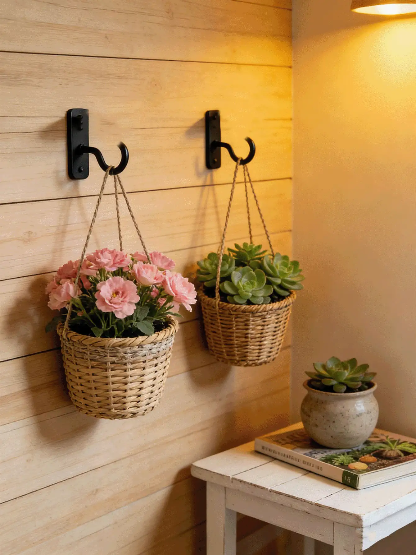 Multi-Functional Heavy-Duty Ceiling Hook, Used For Hanging Flower Pots, Decorative Plants, Lamps, Bird Feeders, Easy Installation Hardware Hook Set, Suitable For Garden And Home, Garden Supplies Accessories, Garden Outdoor Decor, Home Room Decor - Hook Up - View 3