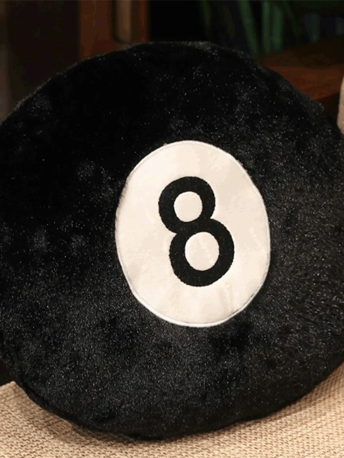 [Delivery Within 2-7 Days In The United States] Billiard Ball Throw Pillow-Featuring Exquisite Embroidered Details, This Skin-Friendly Plush Spherical Cushion Is Perfect For Both Students And Homebodies Alike And Adding A Decorative Touch To Campsites, Game Rooms, And Relaxation Areas.This Stylish Black  Plush Accent Piece Serves Equally Well As A Photography Studio Prop Or A Floor Cushion; A Set Of Soft, Comfortable Round Throw Pillows, These Minimalist-Style Interior Decor Accessories Make For An Ideal Back-To-School Gift. - Multicolor - View 2