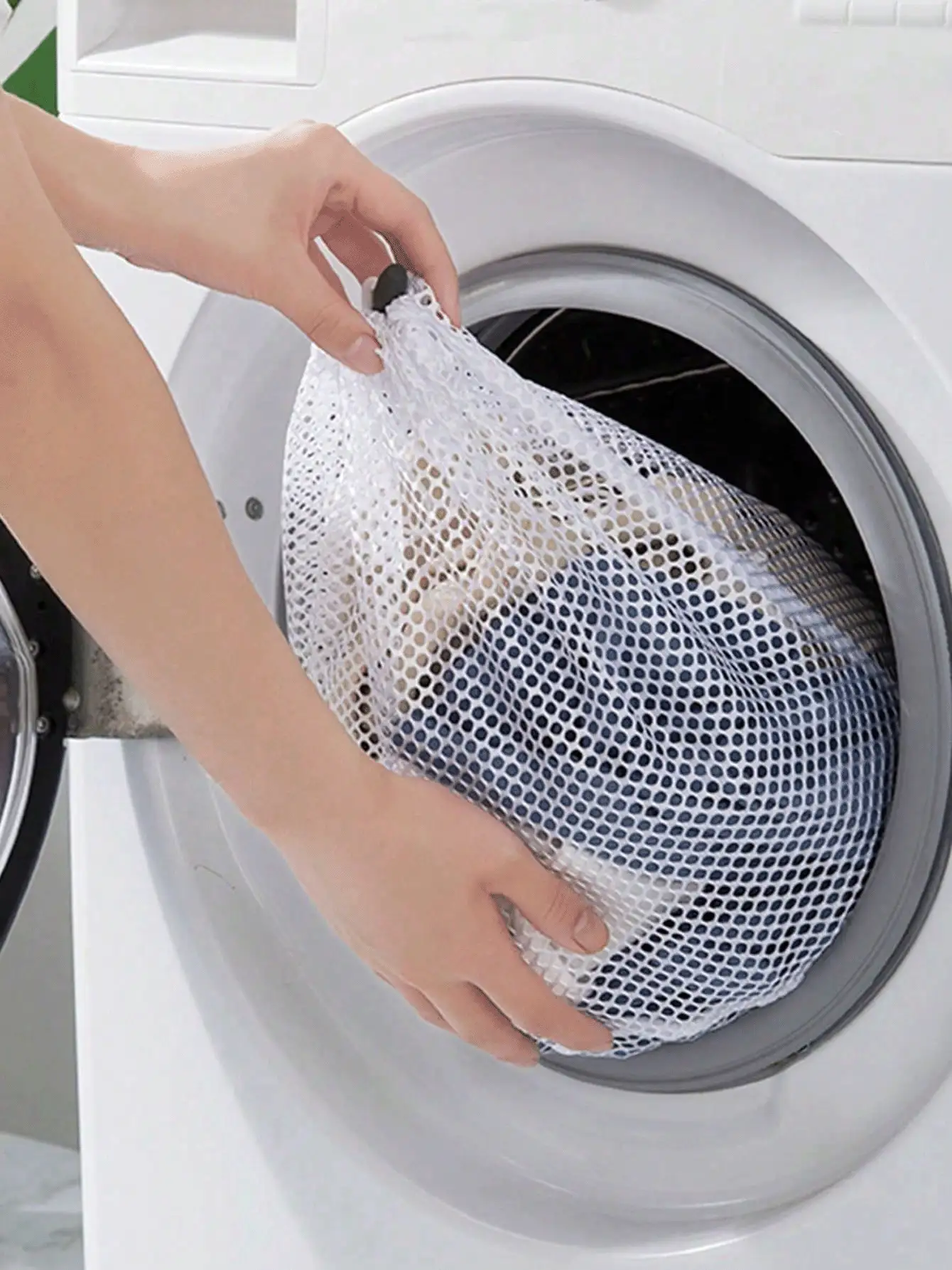 Laundry Wash Bag With Drawstring For Delicates Hanging Mesh Laundry Hamper Multi-Functional Clothes Storage Mesh Bag For Bathroom Apartment RV College Dorm Laundry Organization Bedroom Room Decor Laundry Basket Laundry Room Accessories - Multicolor - View 3