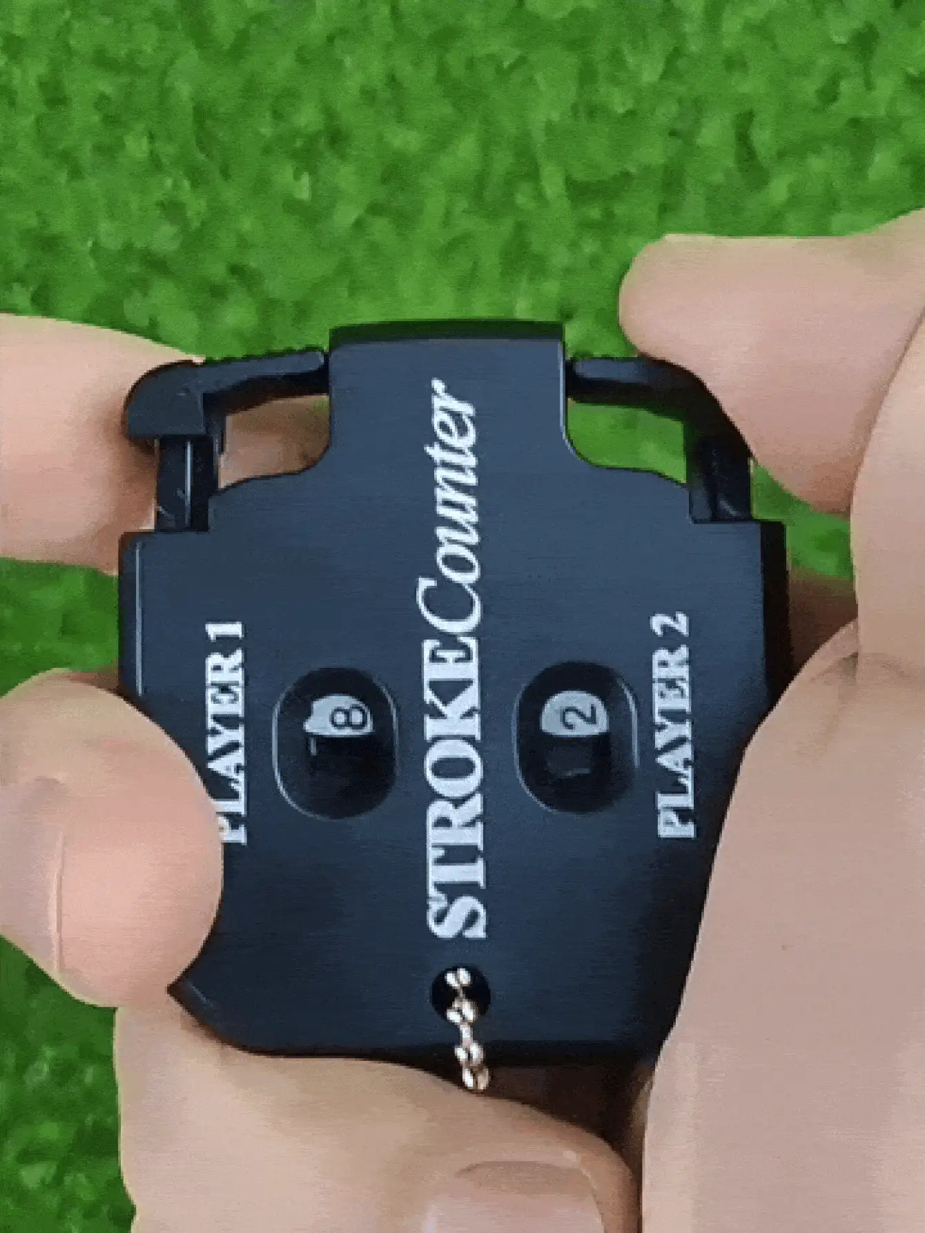 Mini Portable Golf Shot Counter, Shot/Putt Scorekeeper, 2-Person Golf Shot Counter With Keychain, Suitable For Casual Golfers And Sports Enthusiasts, Competition And Games, Golf Training Aid, Golf Accessory - Multicolor - View 3