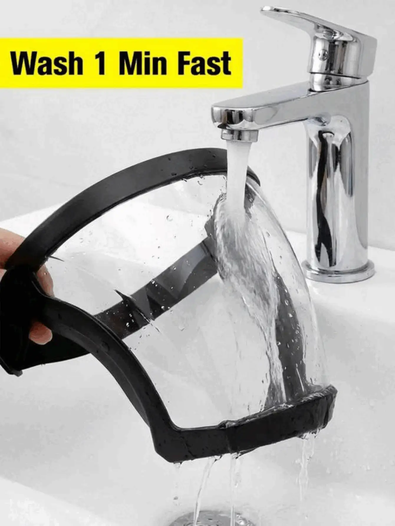 Pelindung Wajah Transparan Penuh dengan Ventilasi Bernapas di Bagian Bawah untuk Mencegah Percikan, Pelindung Wajah Transparan Ringan untuk Pria dan Wanita, Penutup Wajah Pelindung yang Dapat Diatur untuk Dapur, Memasak, Menggoreng, Membersihkan, Pencegahan, Pelindung Wajah, Perlengkapan Rumah Tangga, Peralatan Dapur, Perlengkapan Penting - A - View 3