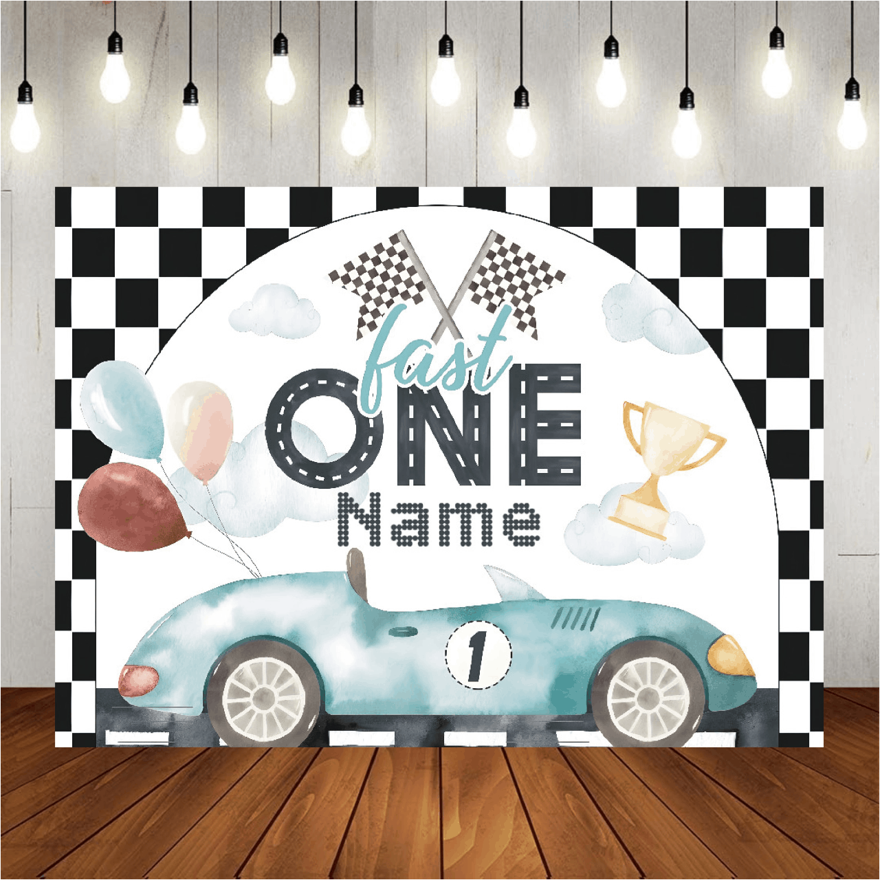 Fondo personalizable con tema de carreras para cumpleaños feliz con nombre, diseño de nombre de cumpleaños personalizado, adecuado para fiesta de cumpleaños 1er, 2do, fotografía de smash de pastel, fondo de fotografía, material de vinilo, multiusos, duradero, resistente al moho, decorativo, exquisito y de moda, alta calidad, aplicable para oficina, sala de estar, hogar, jardín, salón de té, vacaciones de verano, etc. - Multicolor - Añade 3