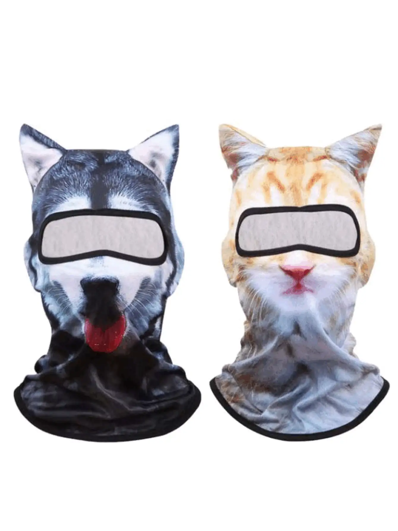 All-Season Protective Animal Pattern Face Mask 3D Digital Printing Windproof Ski Mask UV Protection Ski Scarf Multipurpose Outdoor Headwear Summer Cooling Neck Gaiter For Daily Use Travel Hiking Skiing Outdoor Activities Men Women Summer Essentials - A - View 3