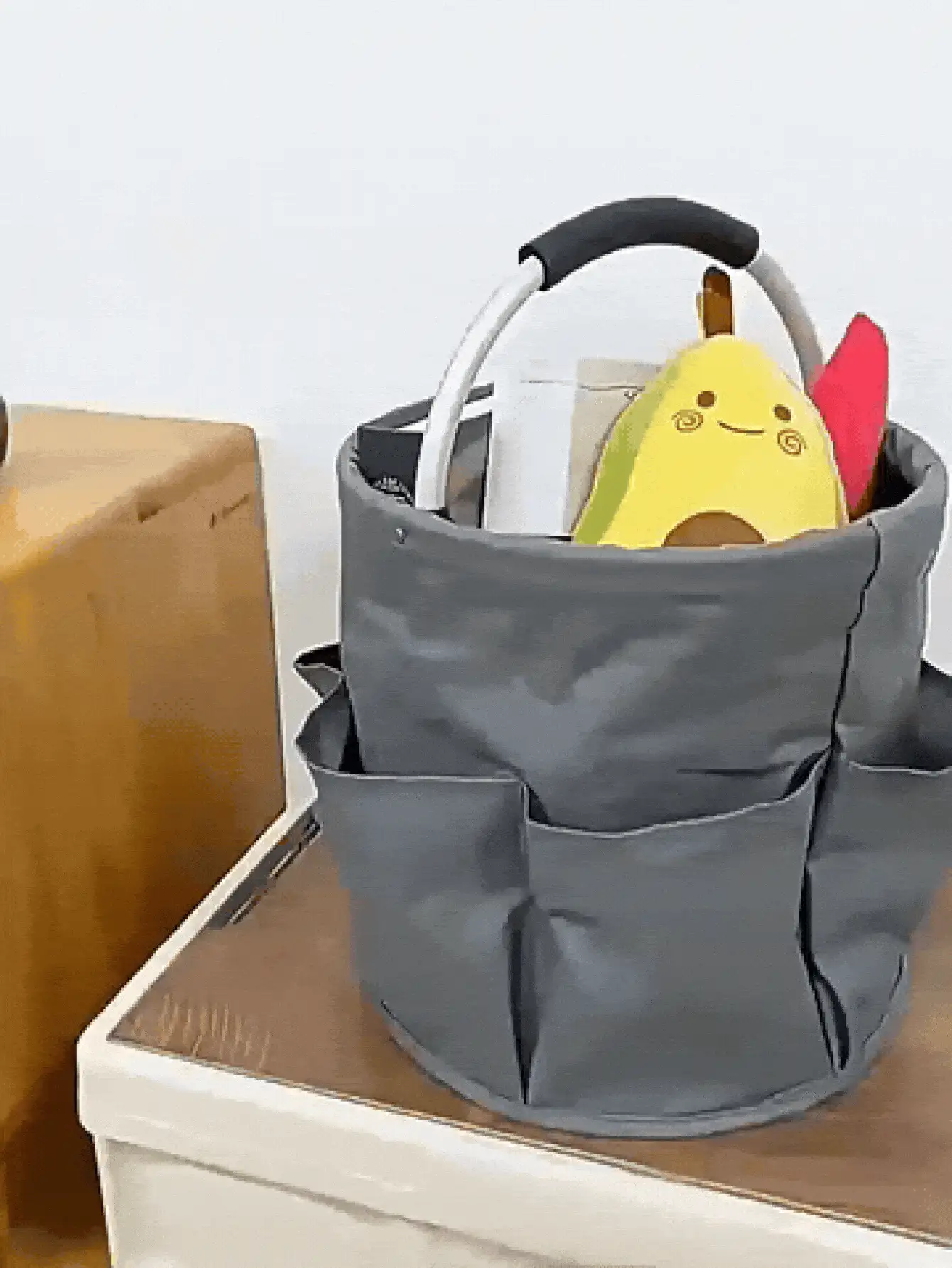 Lightweight Folding Basket With A Soft Grip Handle For Comfort Foldable Storage Basket For Women Men Chic Shower Caddy To Pack Your Supplies For Daily Workouts Portable Storage Organiser Bag Garden Outdoor Camping Beach Essentials - Storage Bag - View 3